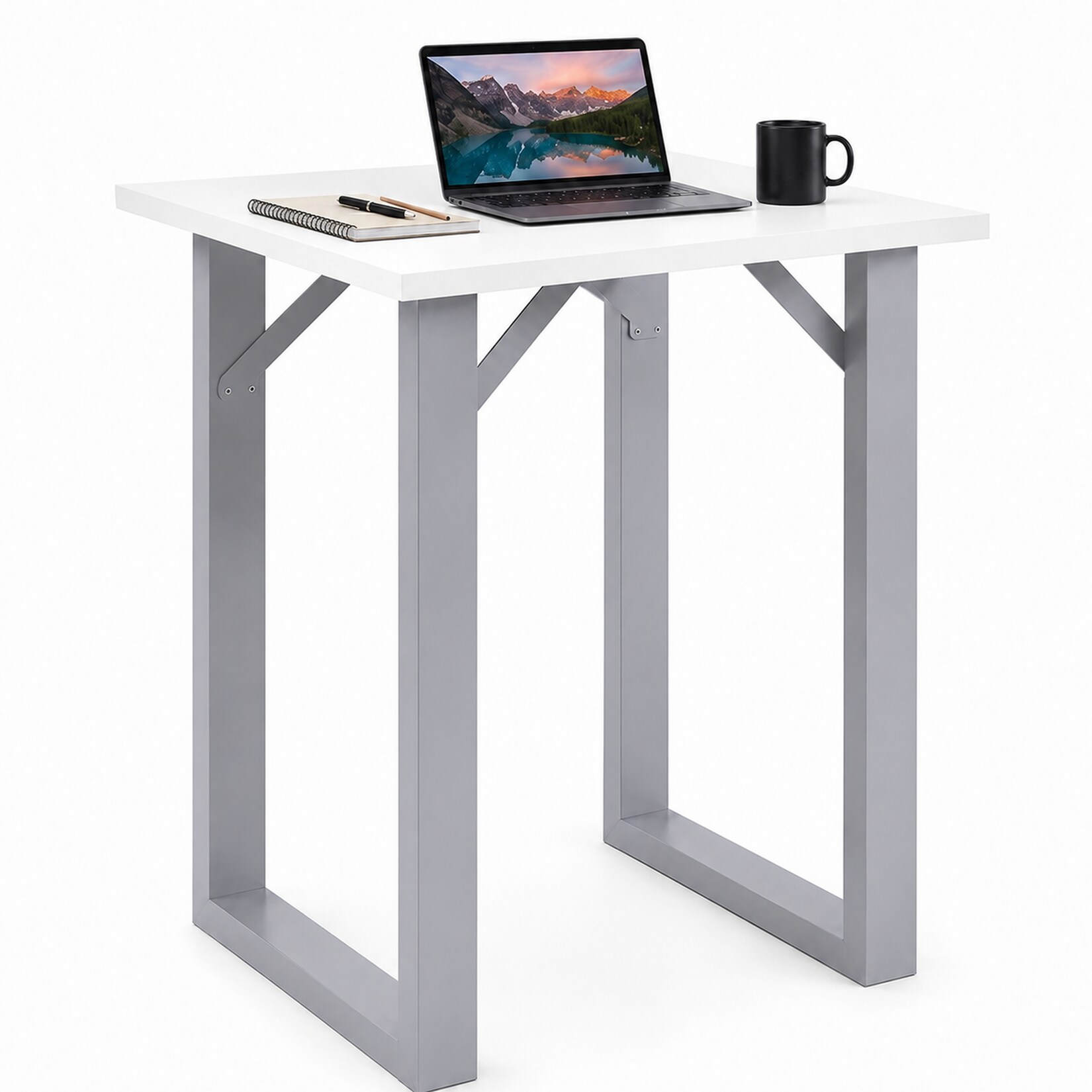 VCM Bartisch 80x80 cm, Tresen, Stehtisch, hoher Tisch, Bartresen, Hochtisch - Xona
