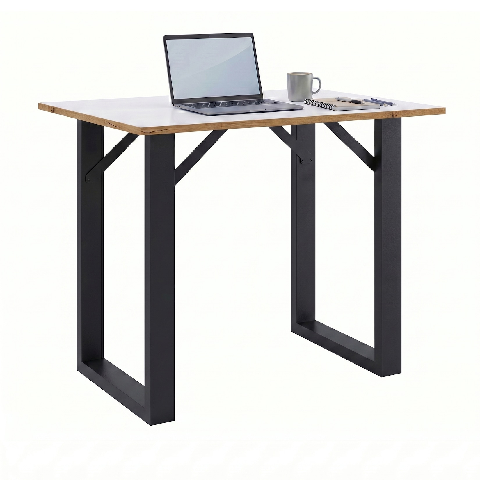VCM Bartisch, Stehtisch und Meetingtisch, 138 x 50 x 102 cm, Hochtisch für Küche, Büro und Lounge - Salia