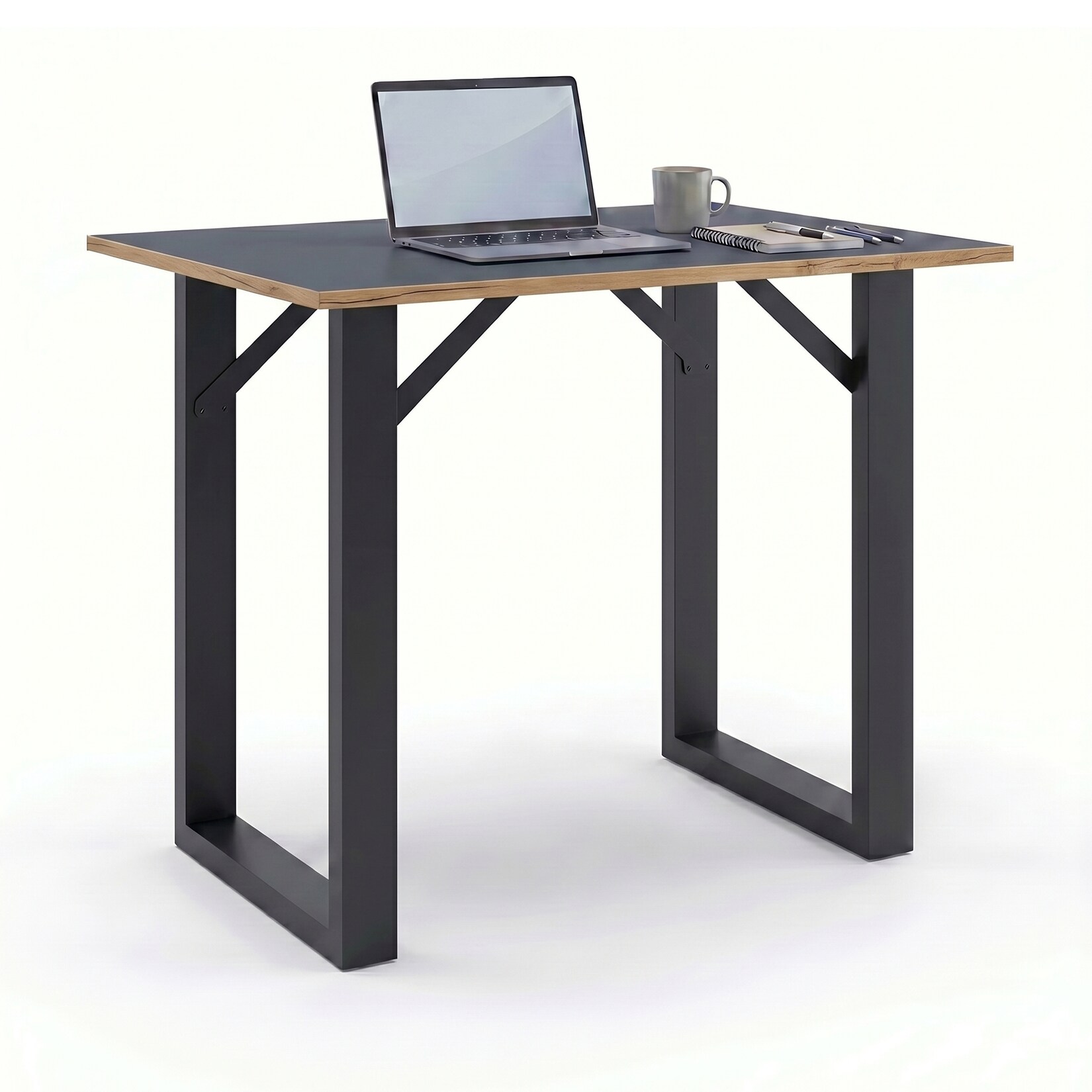 VCM Bartisch, Stehtisch und Meetingtisch, 138 x 80 x 102 cm, Hochtisch für Küche, Büro und Lounge - Salia