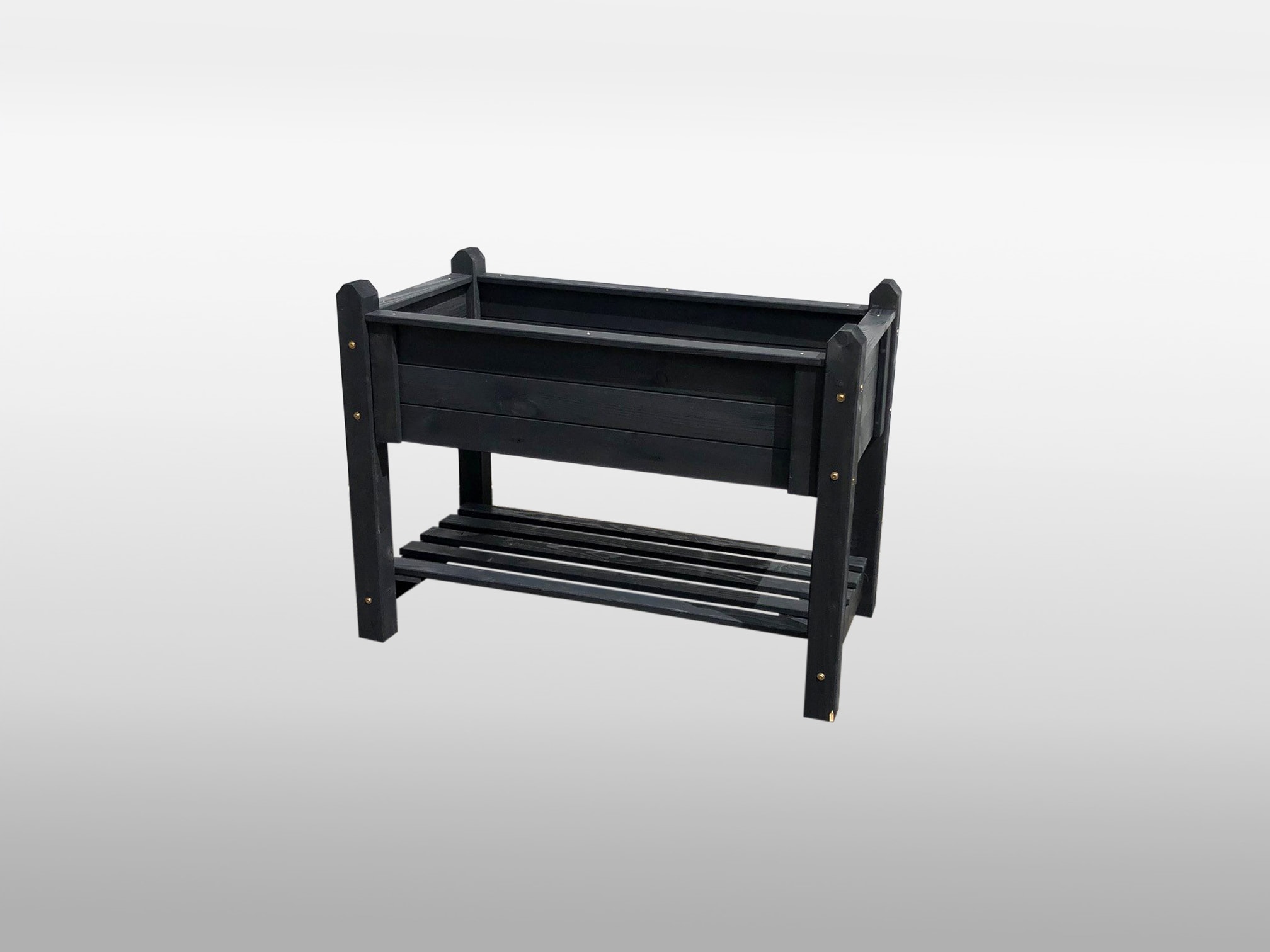 Promadino Kr&auml;uterbeet massiv, anthrazit, gro&szlig; 