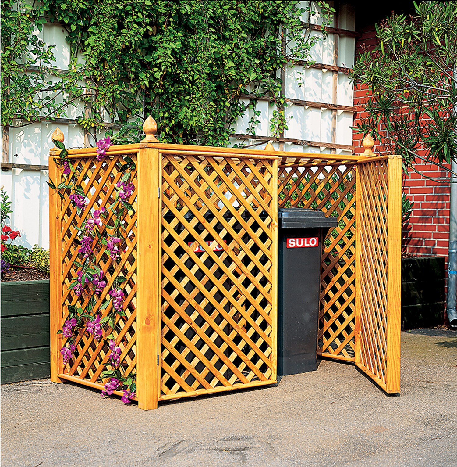 Promadino M&uuml;lltonnenbox f&uuml;r 2 Tonnen 