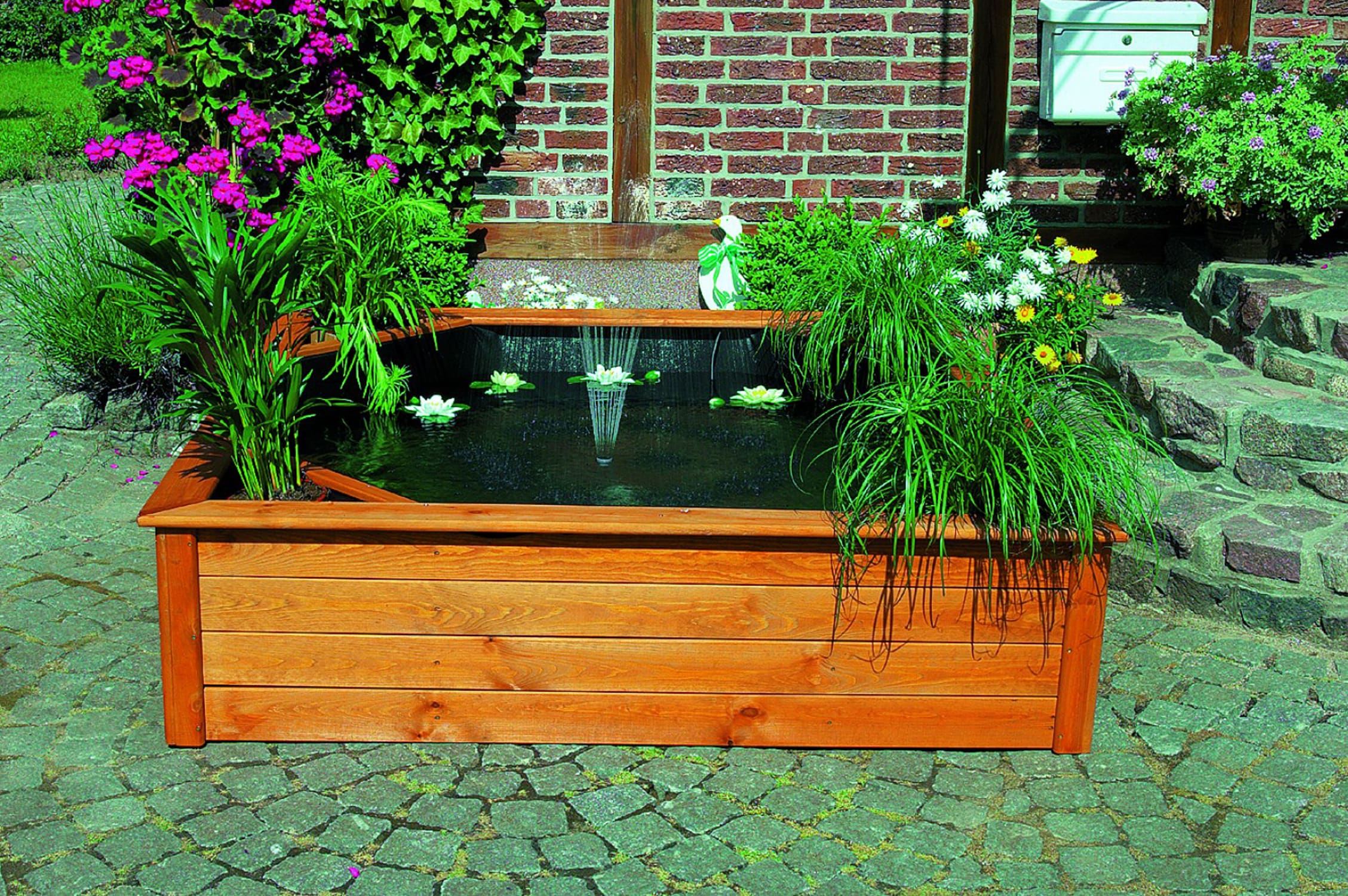 Promadino Hochteich mit 4 seitlichen Pflanzzonen 