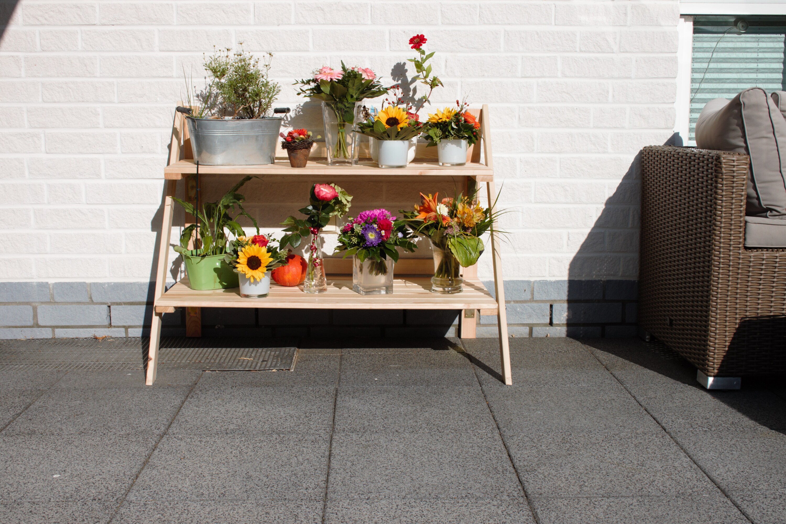 Promadino Klappbare Blumentreppe 