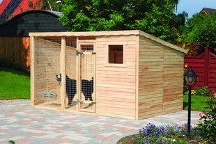 Promadino Hundezwinger mit Pultdach promadino 