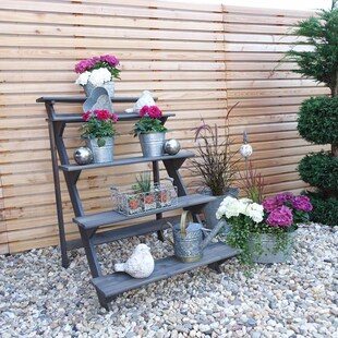 Promadino Blumentreppe groß, grau 