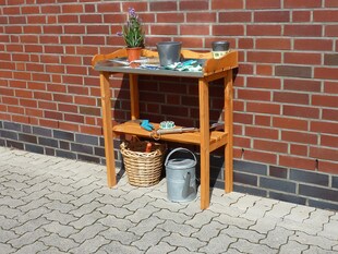 Promadino Pflanztisch mit verzinkter Arbeitsfläche 