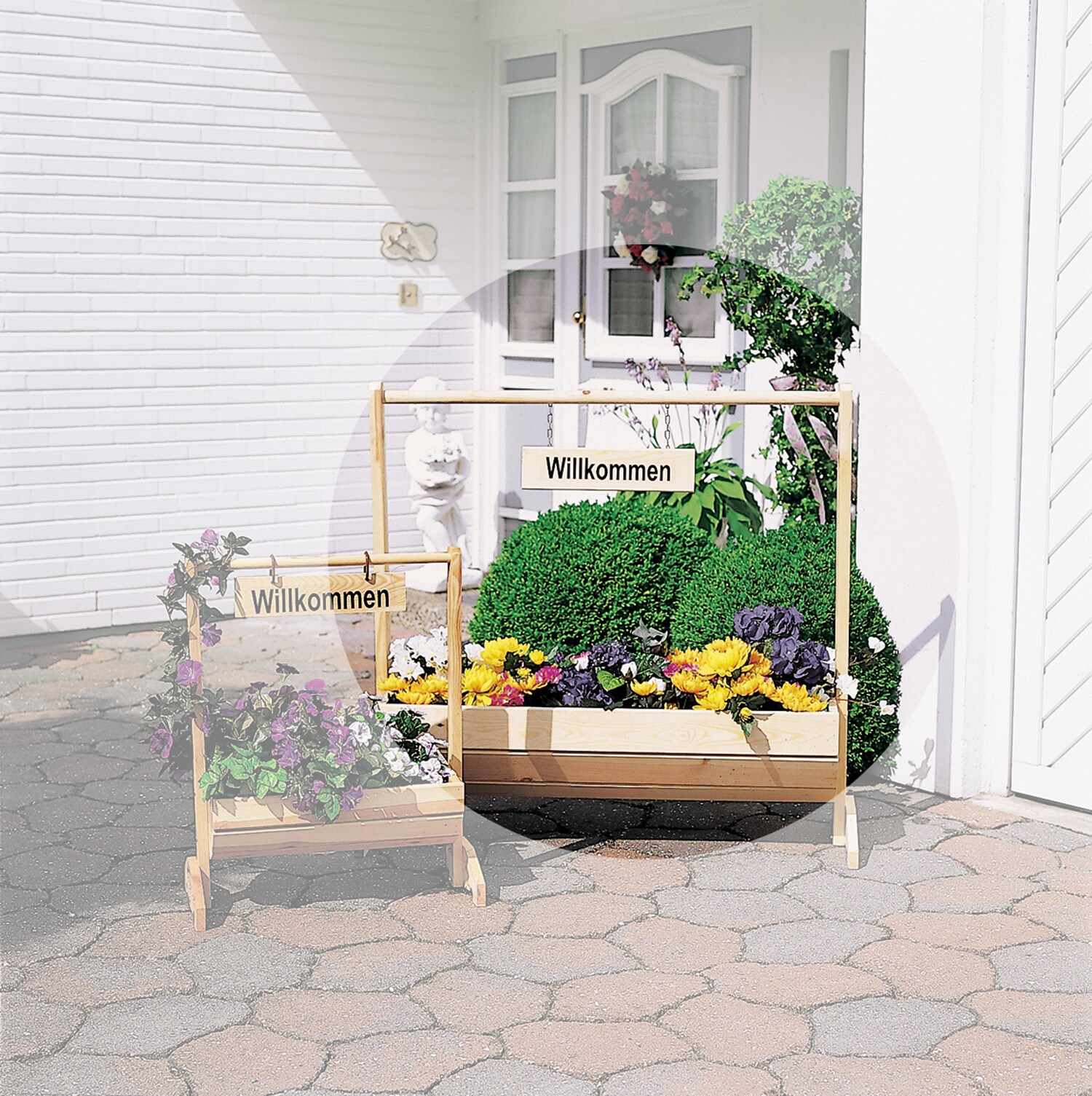 Promadino Blumentrog "Willkommen" gro&szlig; 