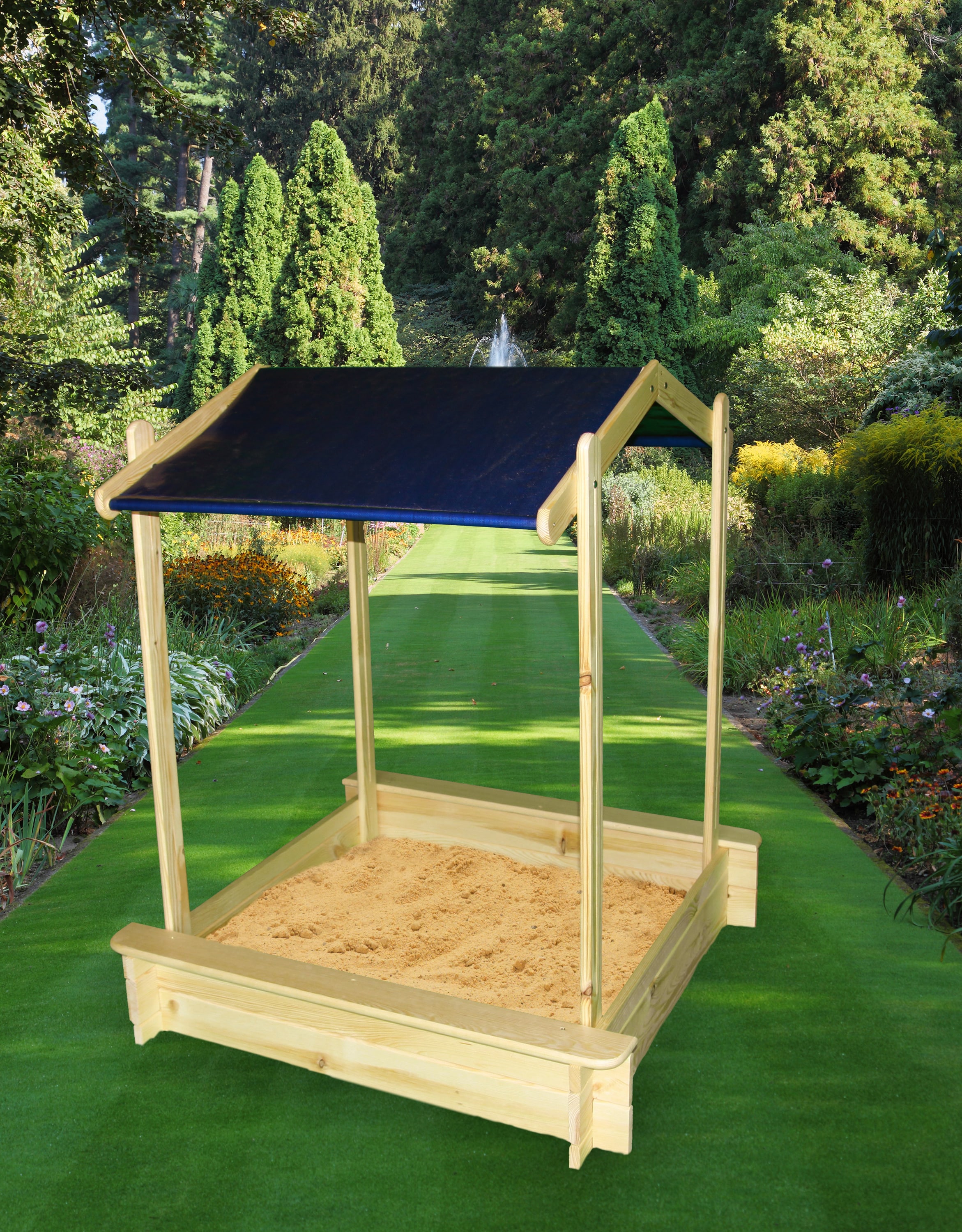 Promadino Sandkasten "Peter" mit Dach 