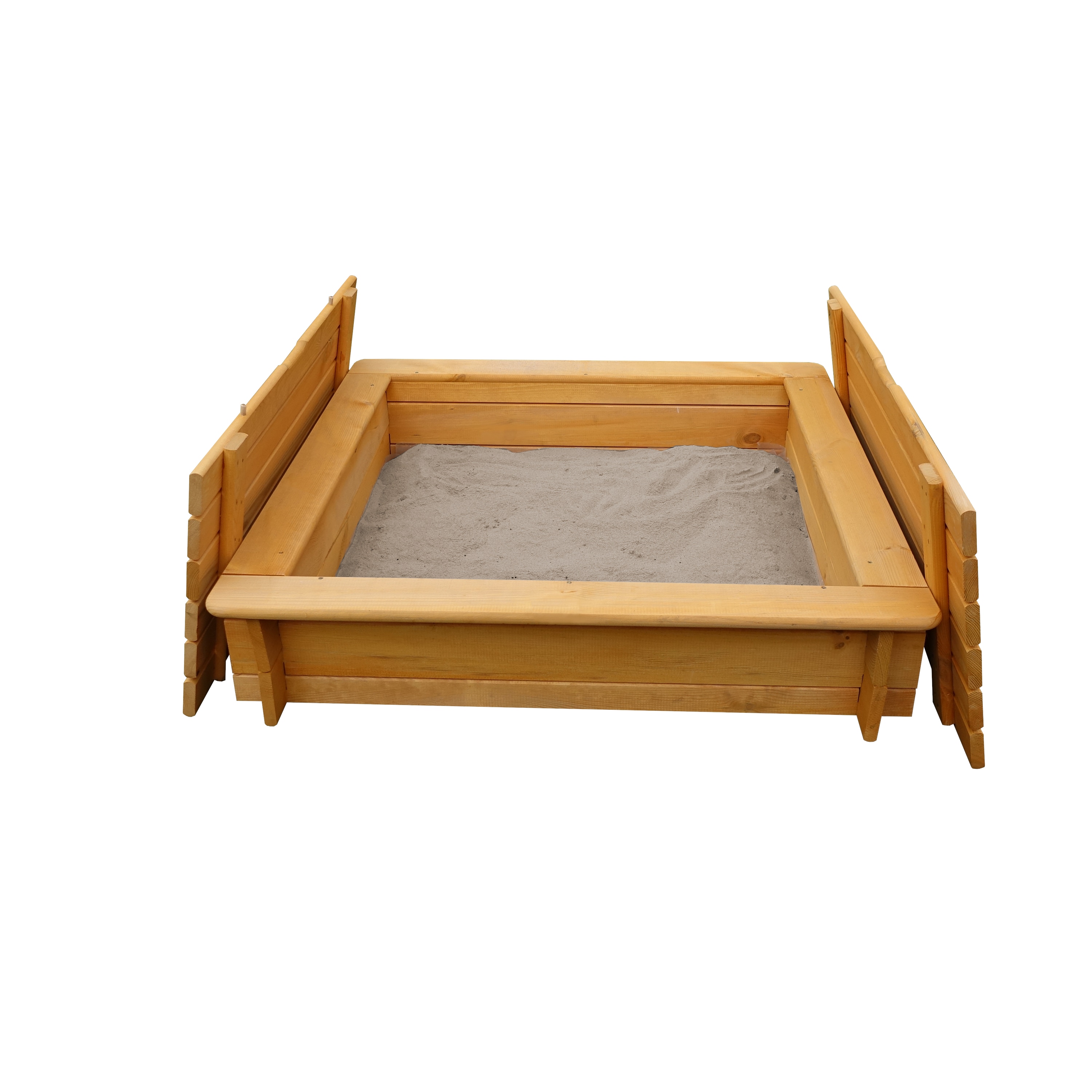 Promadino Sandkasten "Tessa" 100x100 mit Vollabdeckung 