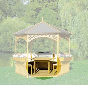 Promadino Möbel für Pavillon "Palma" 