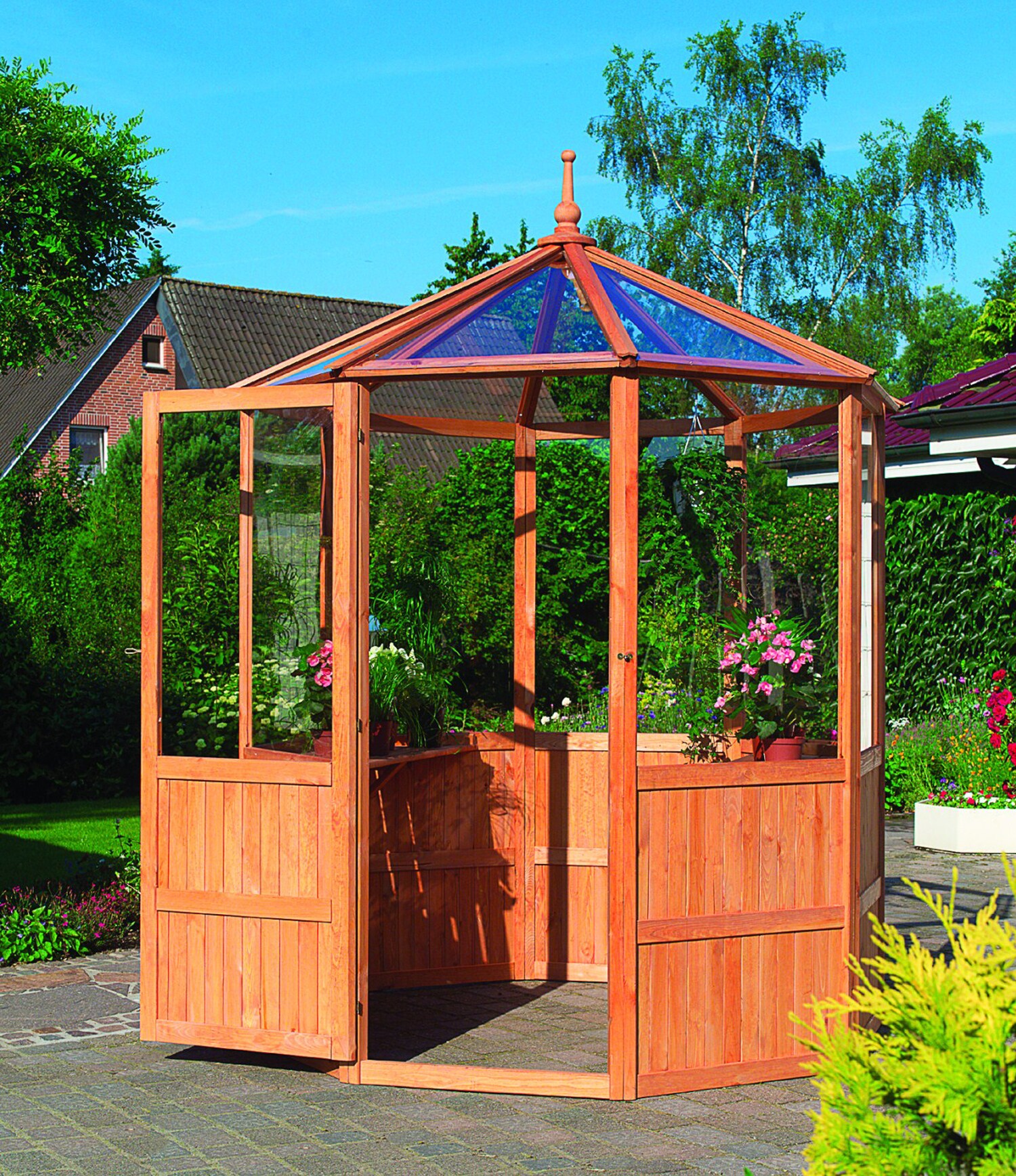 Promadino Gew&auml;chshaus "Capri" klein 