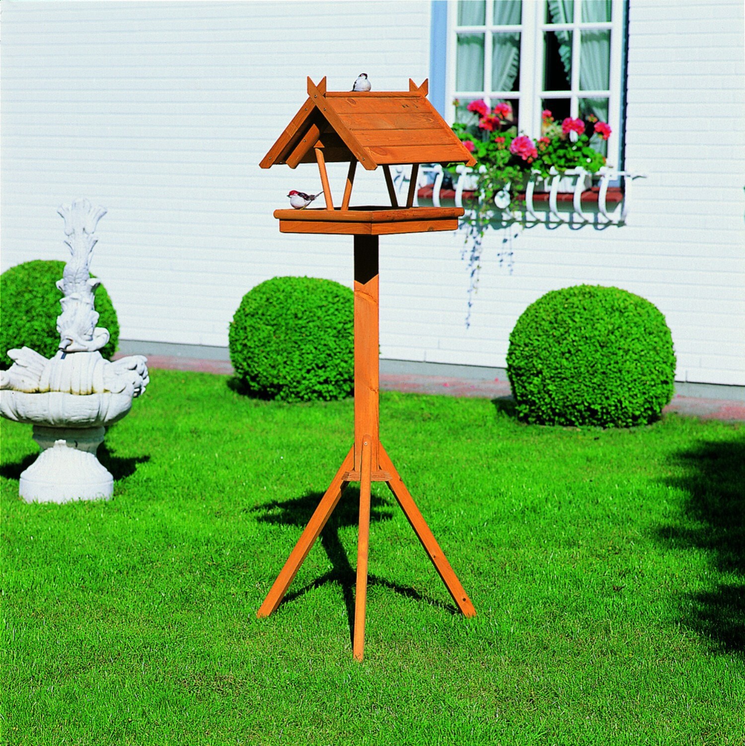 Promadino Vogelhaus "Rh&ouml;n" mit Fu&szlig;kreuzst&auml;nder 