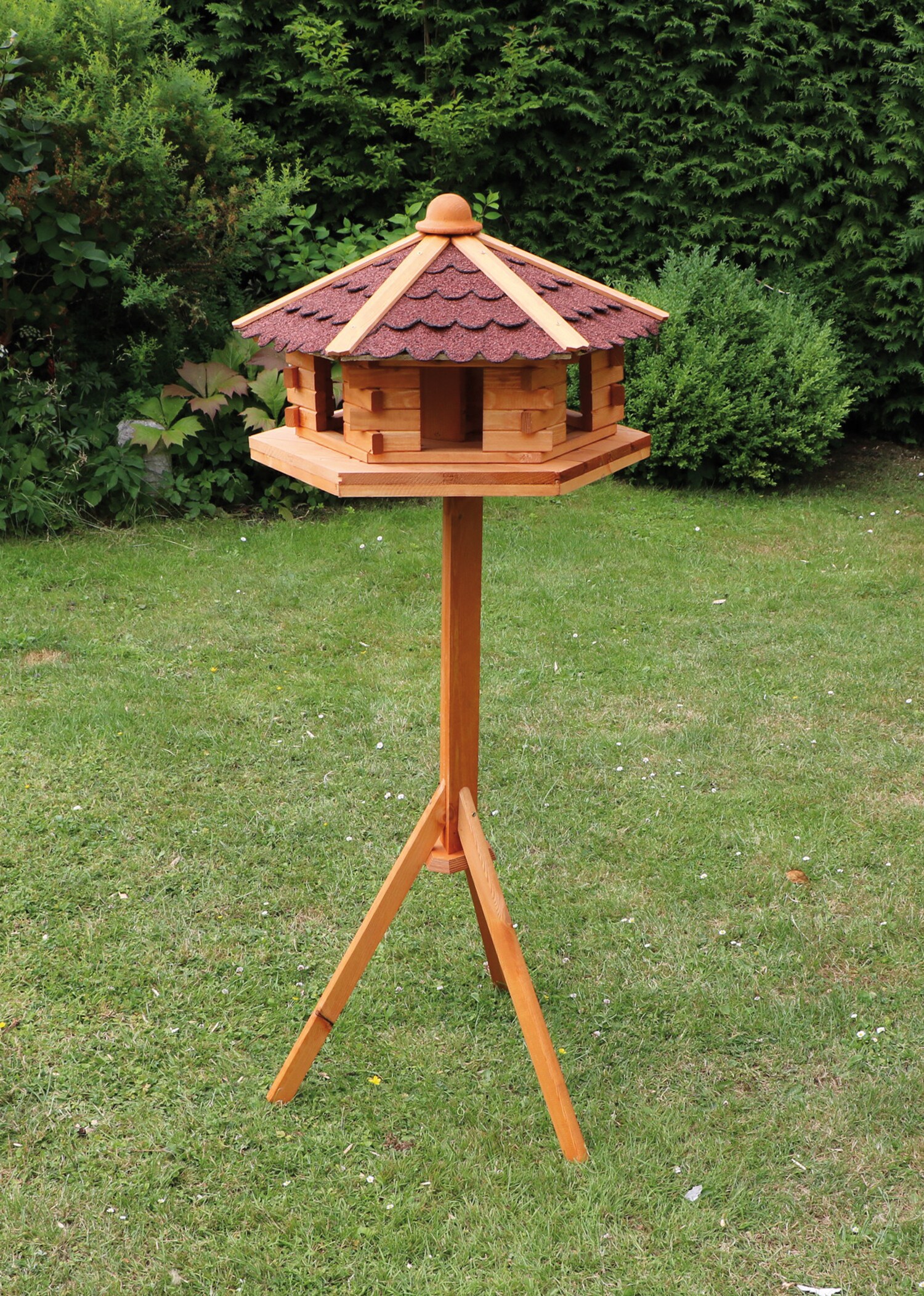 Promadino Vogelhaus "Knusperh&auml;uschen" mit Fu&szlig;kreuzst&auml;nder 