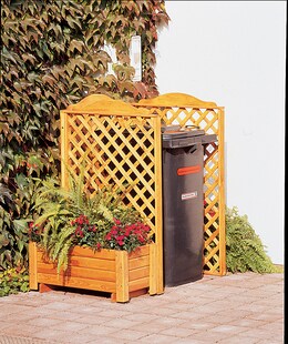 Promadino Mülltonnenspaliersystem "Rex"2er Box + Pflanzk. 