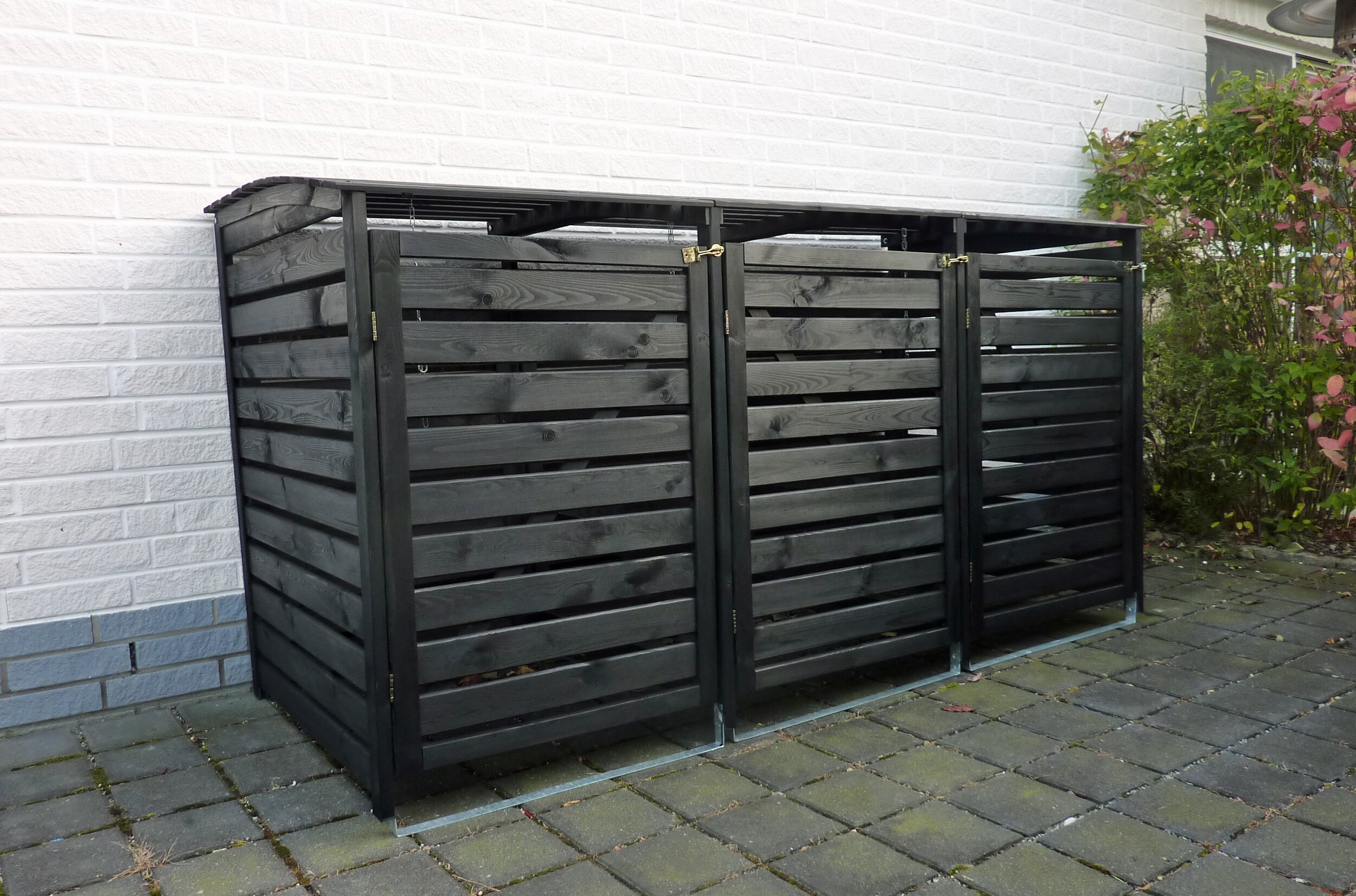 Promadino M&uuml;lltonnenbox "Vario III" f&uuml;r 3 Tonnen, anthrazit 