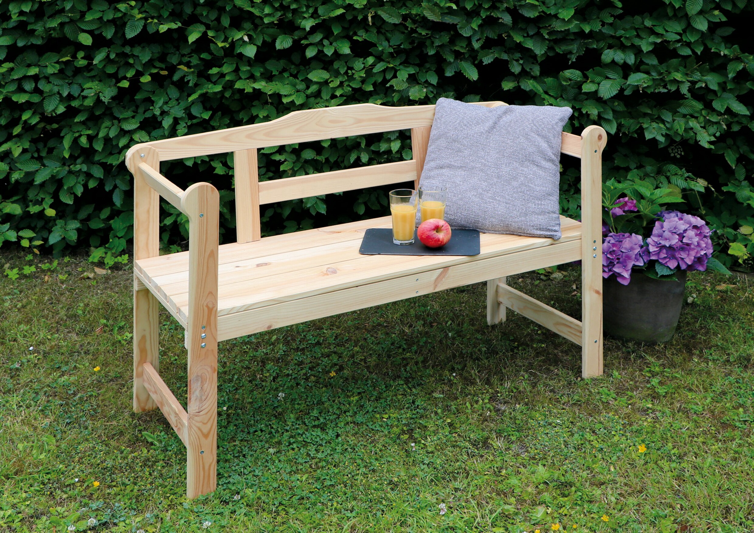 Promadino Friesenbank 2-Sitzer natur 