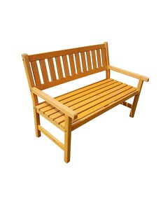 Promadino Gartenbank "Johanna" 2-Sitzer, honigbraun 