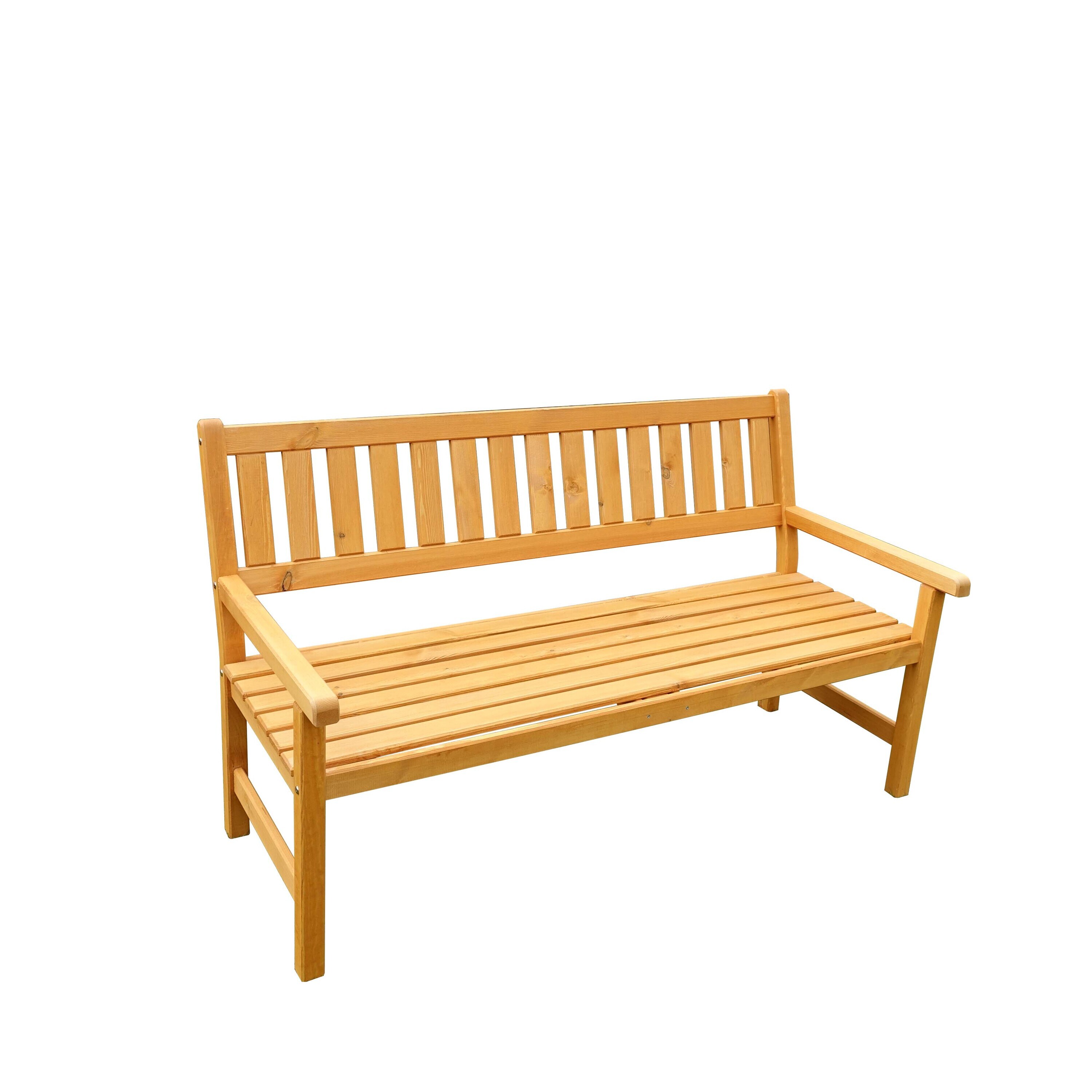 Promadino Gartenbank "Johanna" 3-Sitzer, honigbraun 