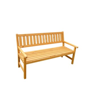 Promadino Gartenbank "Johanna" 3-Sitzer, honigbraun 