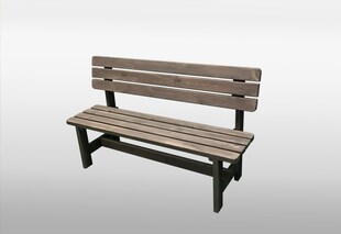 Promadino Holz-Bank Summer grau 