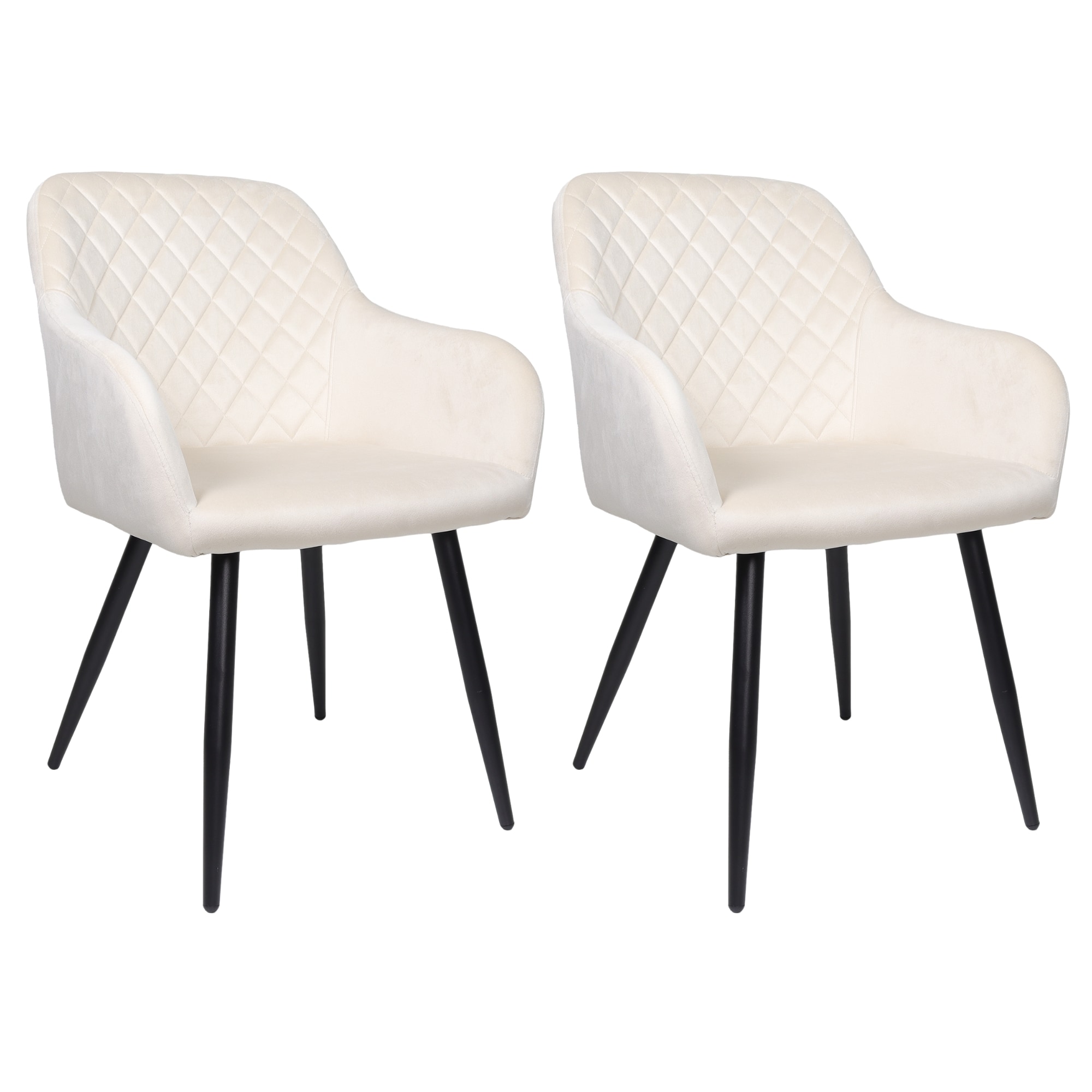 ALBATROS Esszimmerst&uuml;hle 2er Set SALO, Beige - Modern und Stilvoll, bequemer Polsterstuhl - Eleganter K&uuml;chenstuhl, Stuhl Esszimmer oder Esstisch Stuhl im Retro-Look 