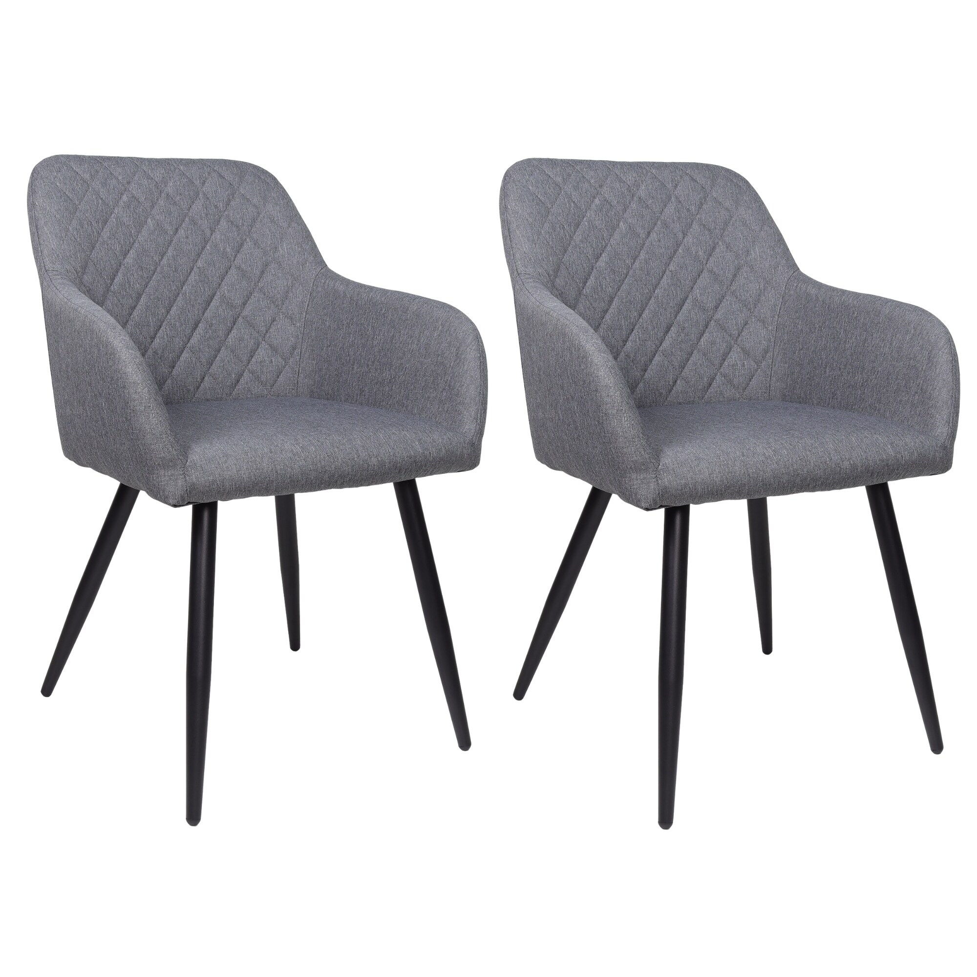 Albatros Esszimmerstuhl SILA, 2er Set, Grau 