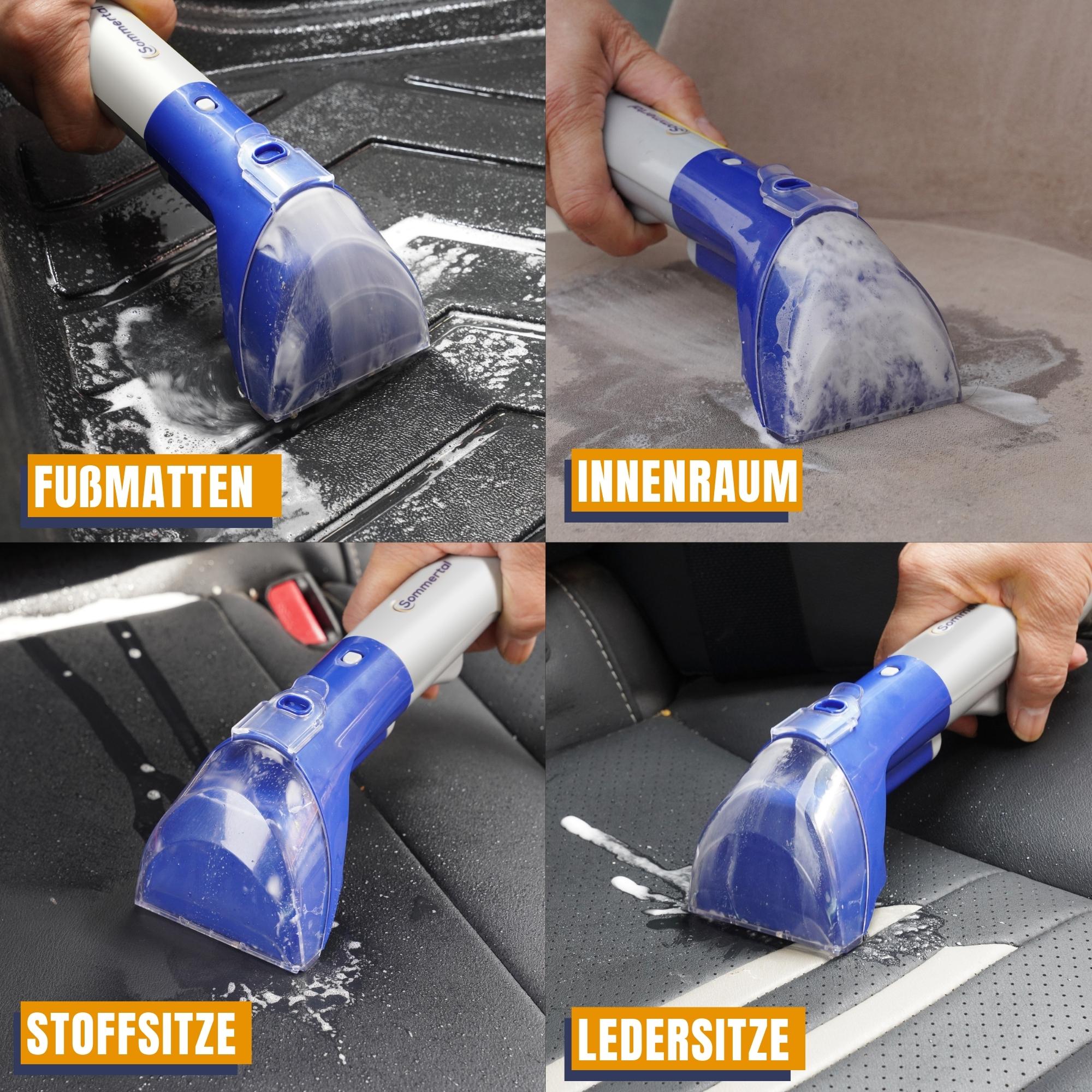 Sommertal MultiCleaner WS450 – 5in1 Waschsauger Für Teppich, Polster & Auto, 450W Motor, Mit Selbstreinigung & Zubehör
