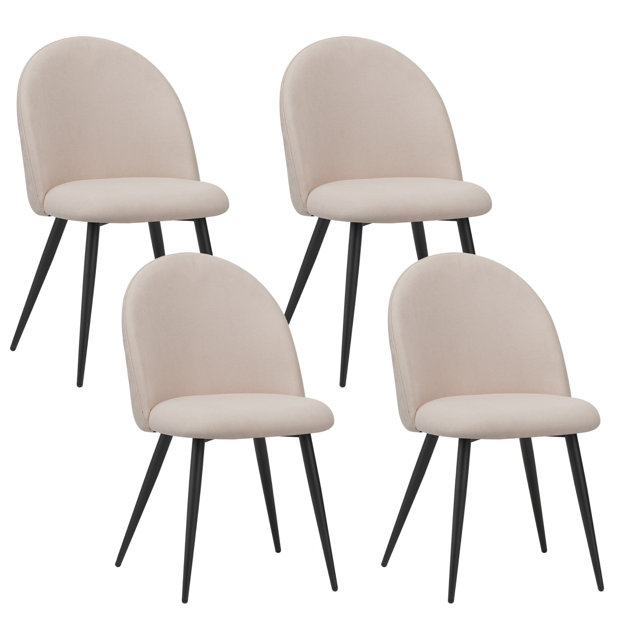 Albatros Esszimmerst&uuml;hle mit Stoff-Bezug Capo Beige - Stoff Stilvolles Vintage Design, Stoff-Bezug, SGS gepr&uuml;fter Polsterstuhl - Moderner K&uuml;chenstuhl, Stuhl Esszimmer oder Esstisch Stuhl 