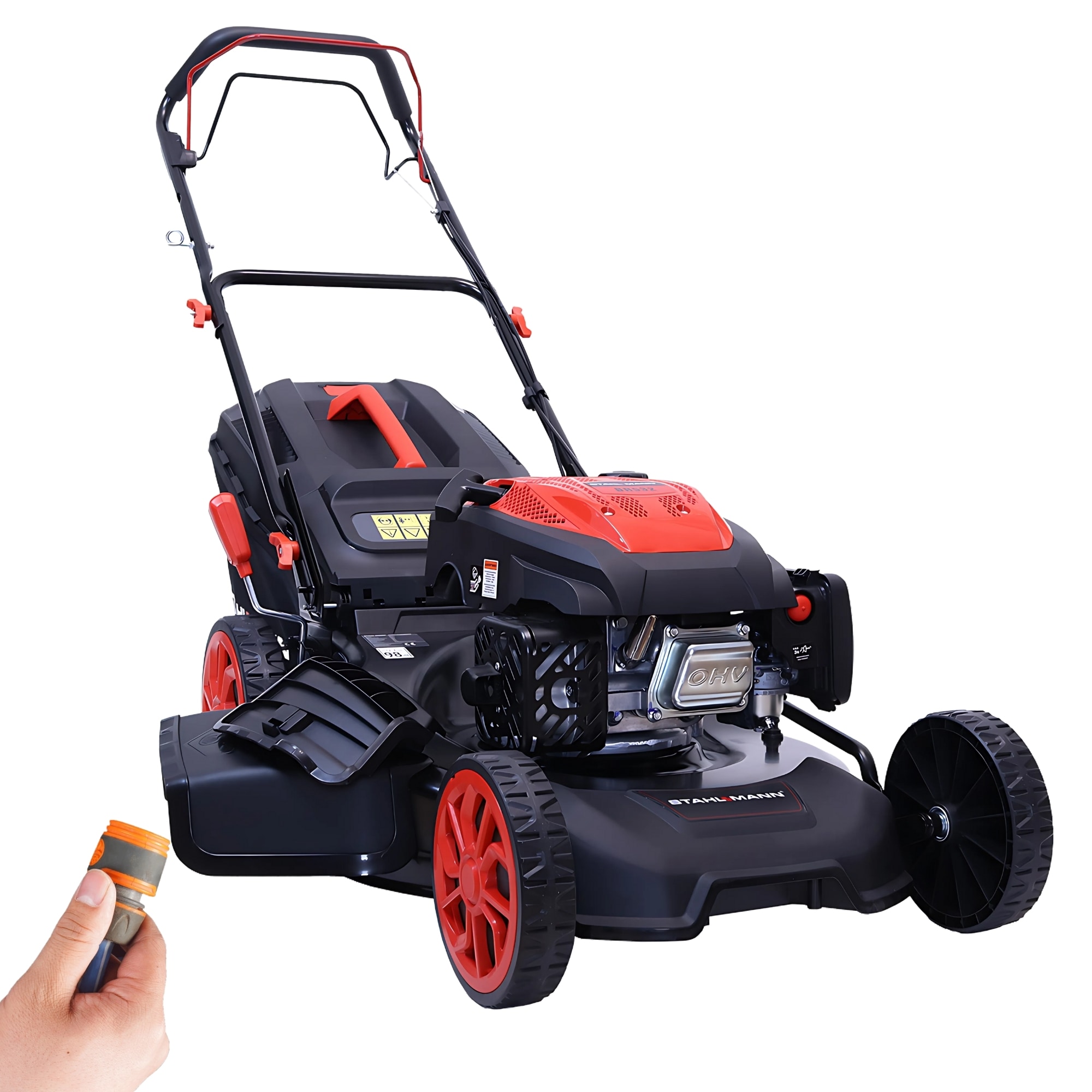 STAHLMANN Rasenm&auml;her Benzin mit Antrieb BR532 &ndash; 7,0PS (5,1kW) 224ccm mit Antrieb, 53cm Schnittbreite, Mulchen, Schnitth&ouml;henverstellung 