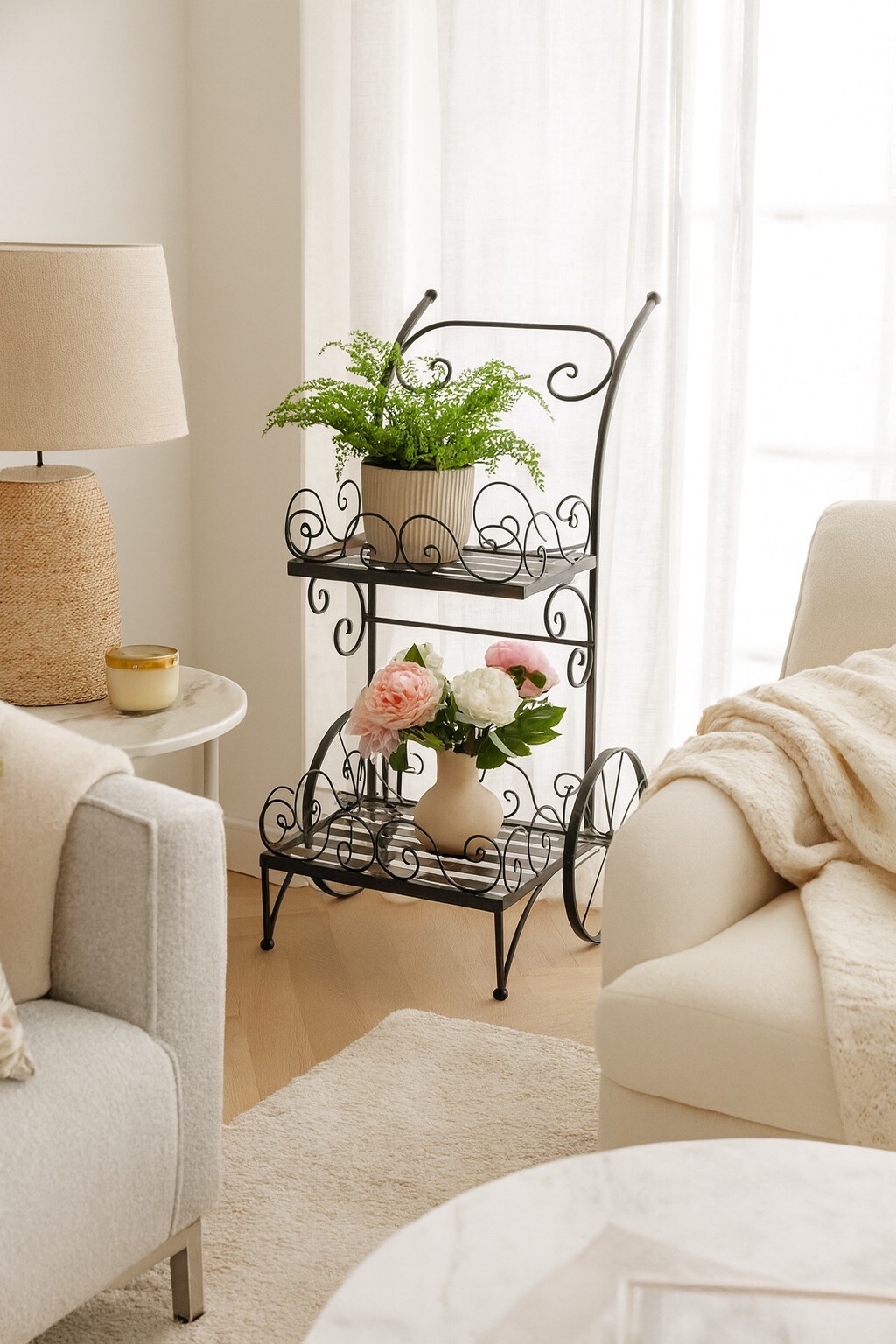 m&ouml;bel direkt online Blumenst&auml;nder "Wagen" Blumenst&auml;nder 