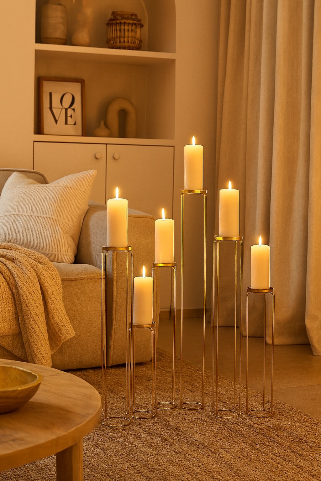 m&ouml;bel direkt online Standkerzenhalter f&uuml;r 6 Kerzen Gabi 