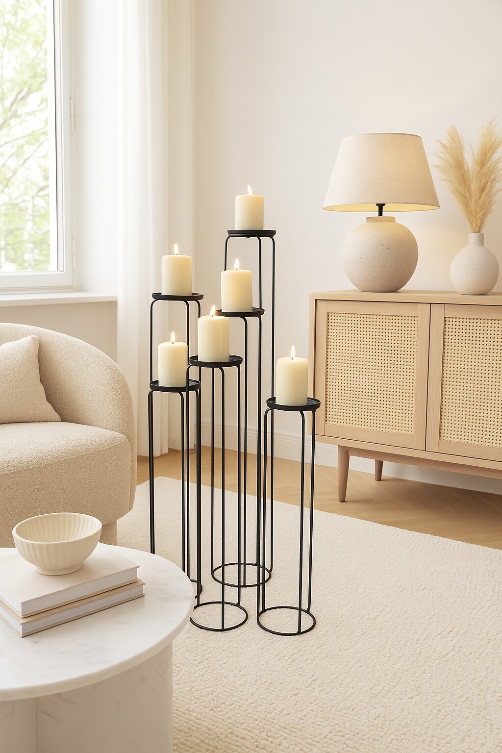 möbel direkt online Standkerzenhalter für 6 Kerzen Gabi