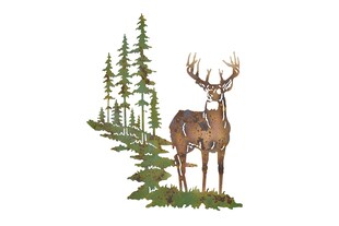 möbel direkt online Wanddekoration "Hirsch" 