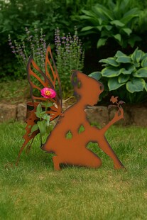 möbel direkt online Gartendekoration mit Pflanztop Elfe knieend 