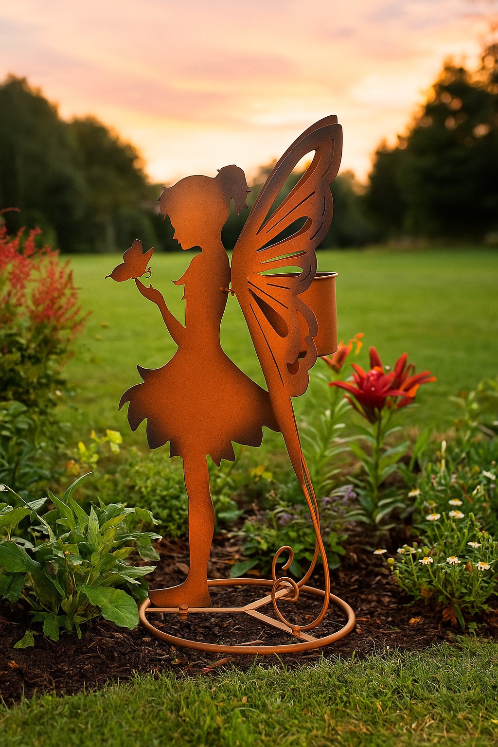 m&ouml;bel direkt online Gartendekoration mit Pflanztop Elfe stehend 