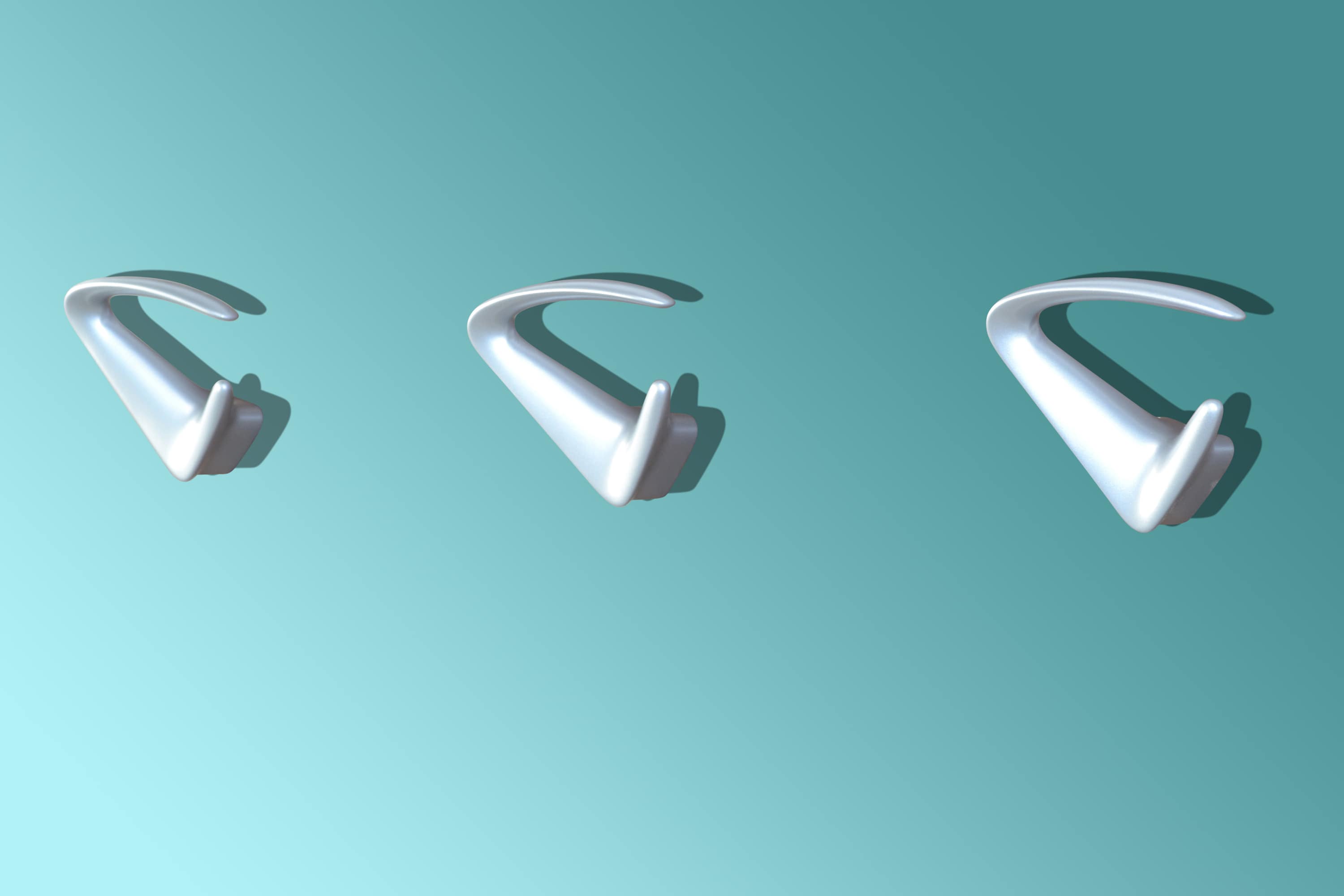 m&ouml;bel direkt online Design-Garderobenhaken 3er-Set Designer: Bert & Bert 