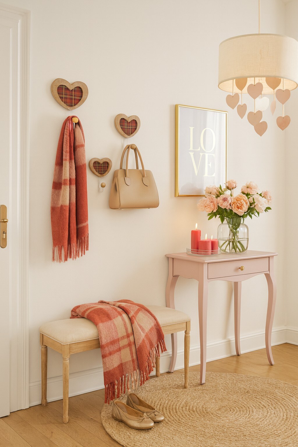 m&ouml;bel direkt online Haken-Set (4tlg.) Herz 