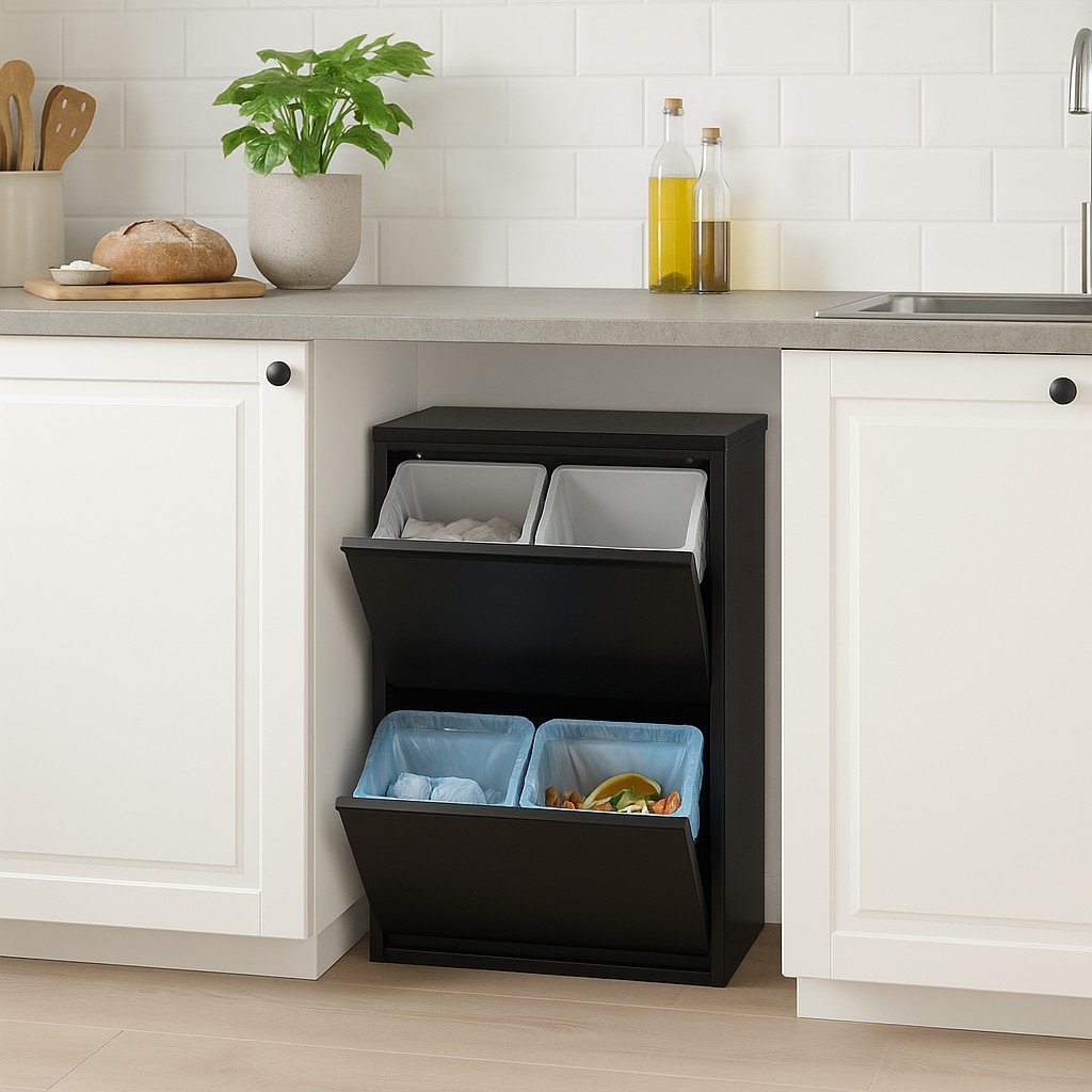 m&ouml;bel direkt online M&uuml;lltrenner (2Klappen/4Eimer) Madrid 