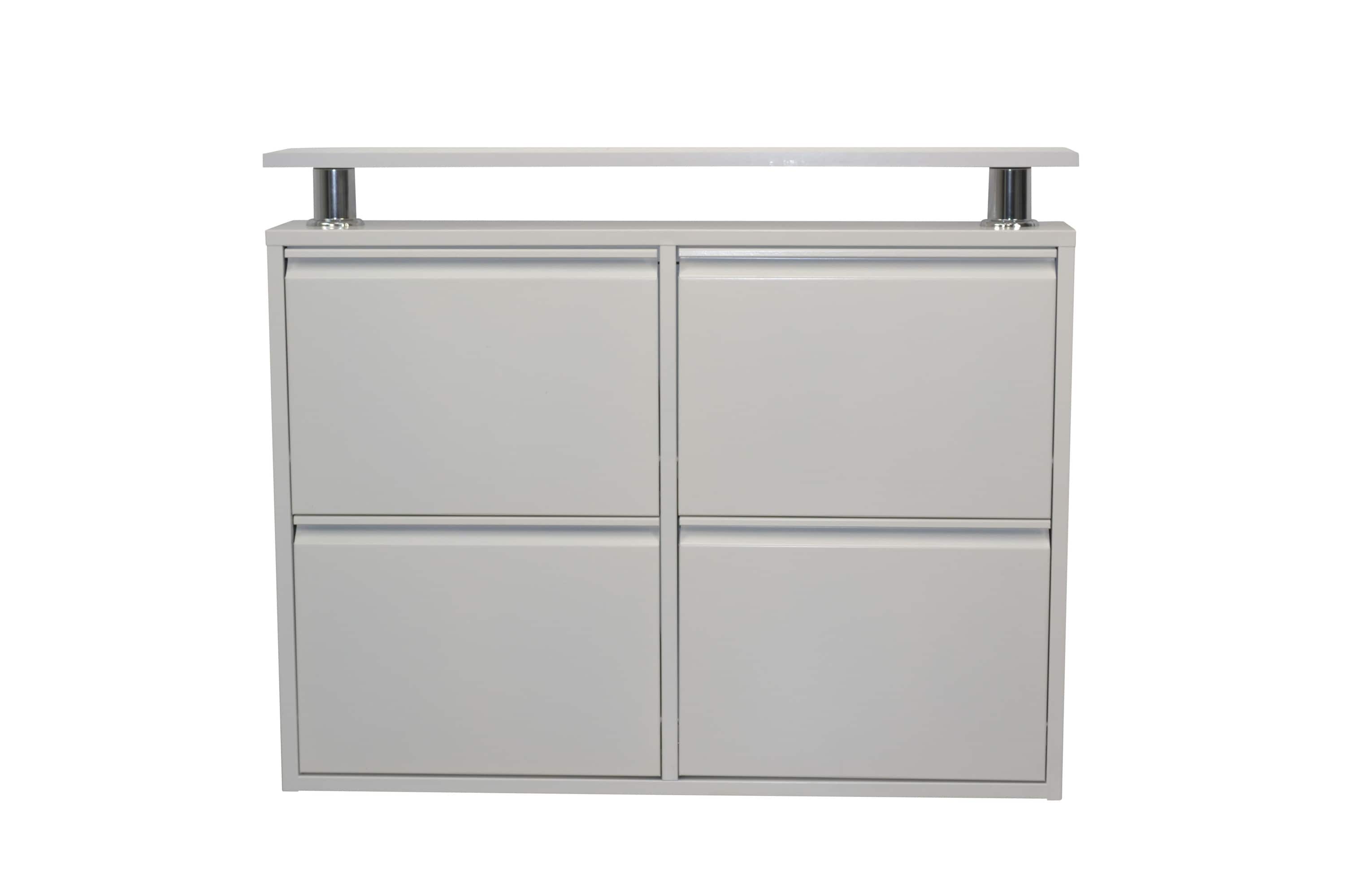 m&ouml;bel direkt online Metallschuhschrank (4Klappen) Palma 