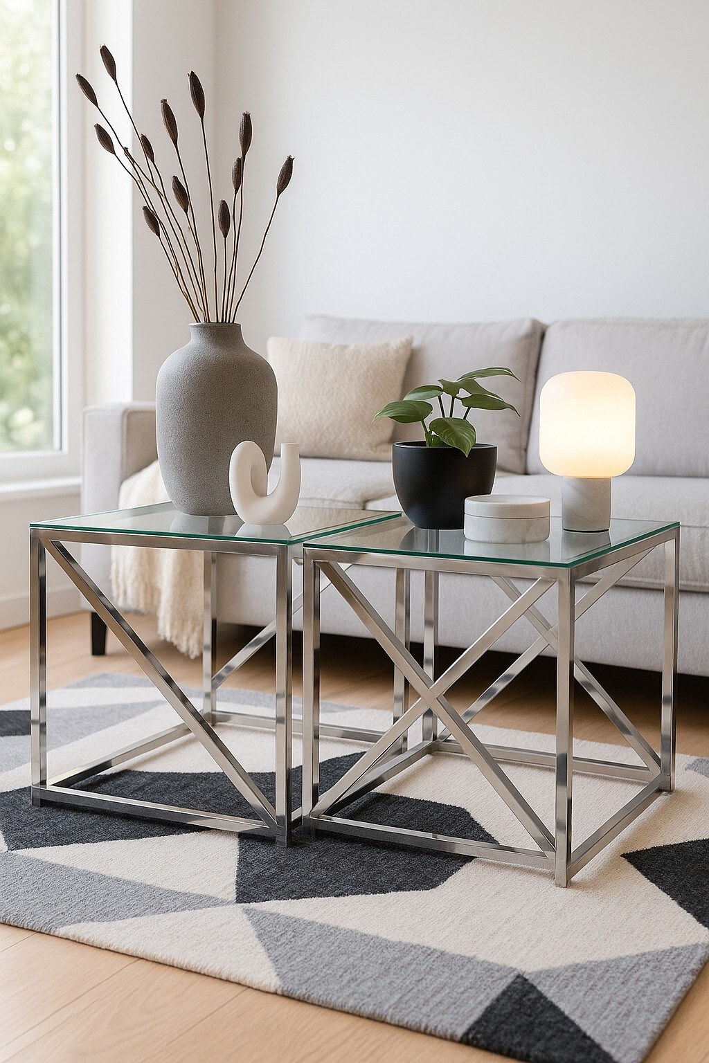 m&ouml;bel direkt online Glastisch 2St&uuml;ck Walburga 