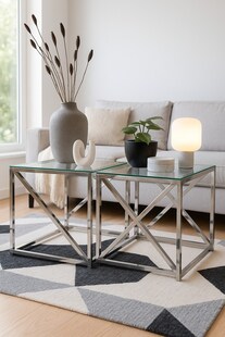 möbel direkt online Glastisch 2Stück Walburga 