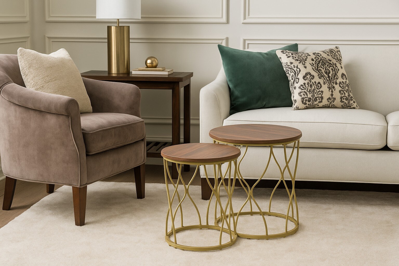 m&ouml;bel direkt online Beistelltisch-Set 2tlg. Klara 