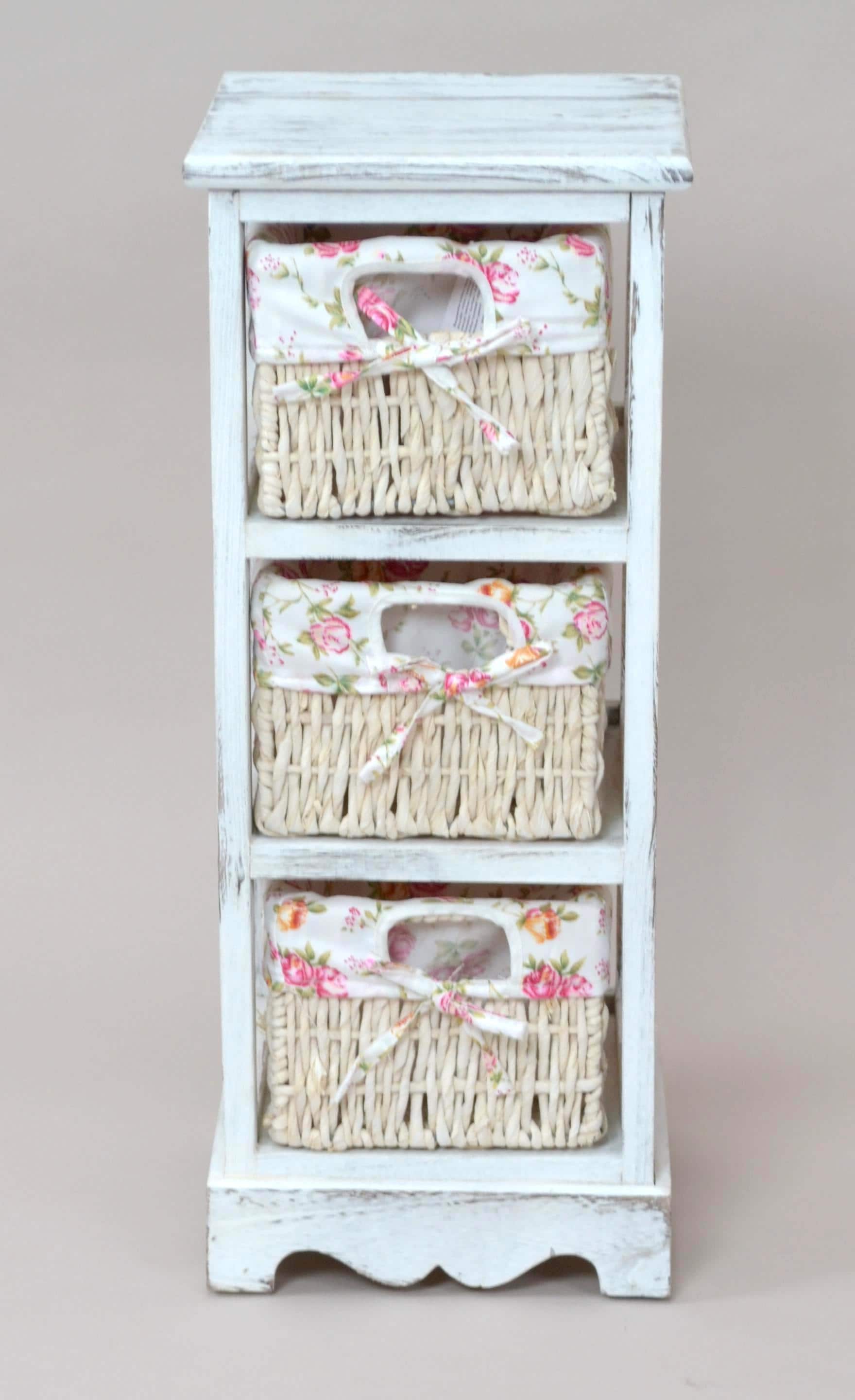 m&ouml;bel direkt online Regal mit 3 handgeflochtenen K&ouml;rben Samuel 