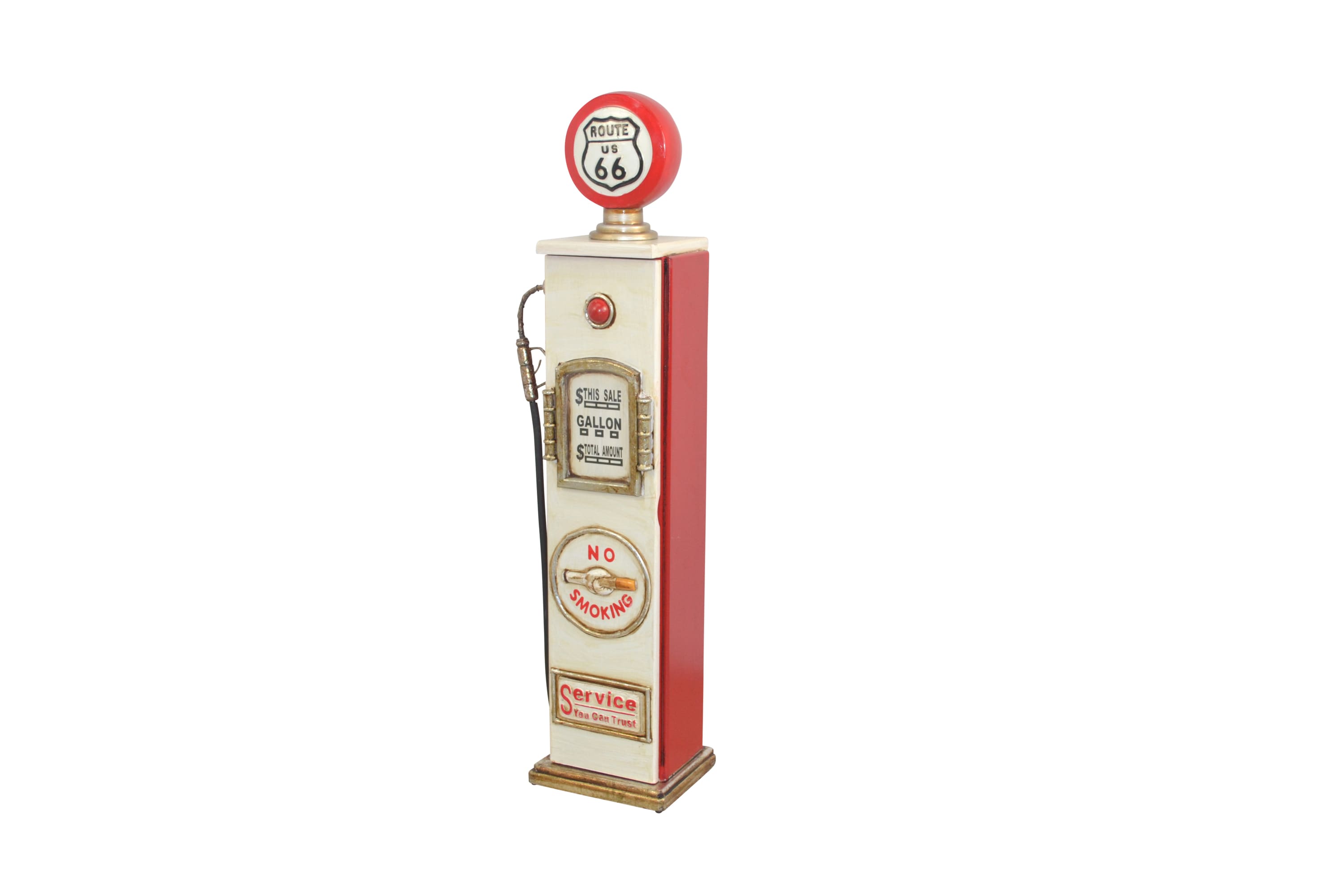 m&ouml;bel direkt online Regal  "Zapfs&auml;ule" No Smoking rot/cremewei&szlig; 