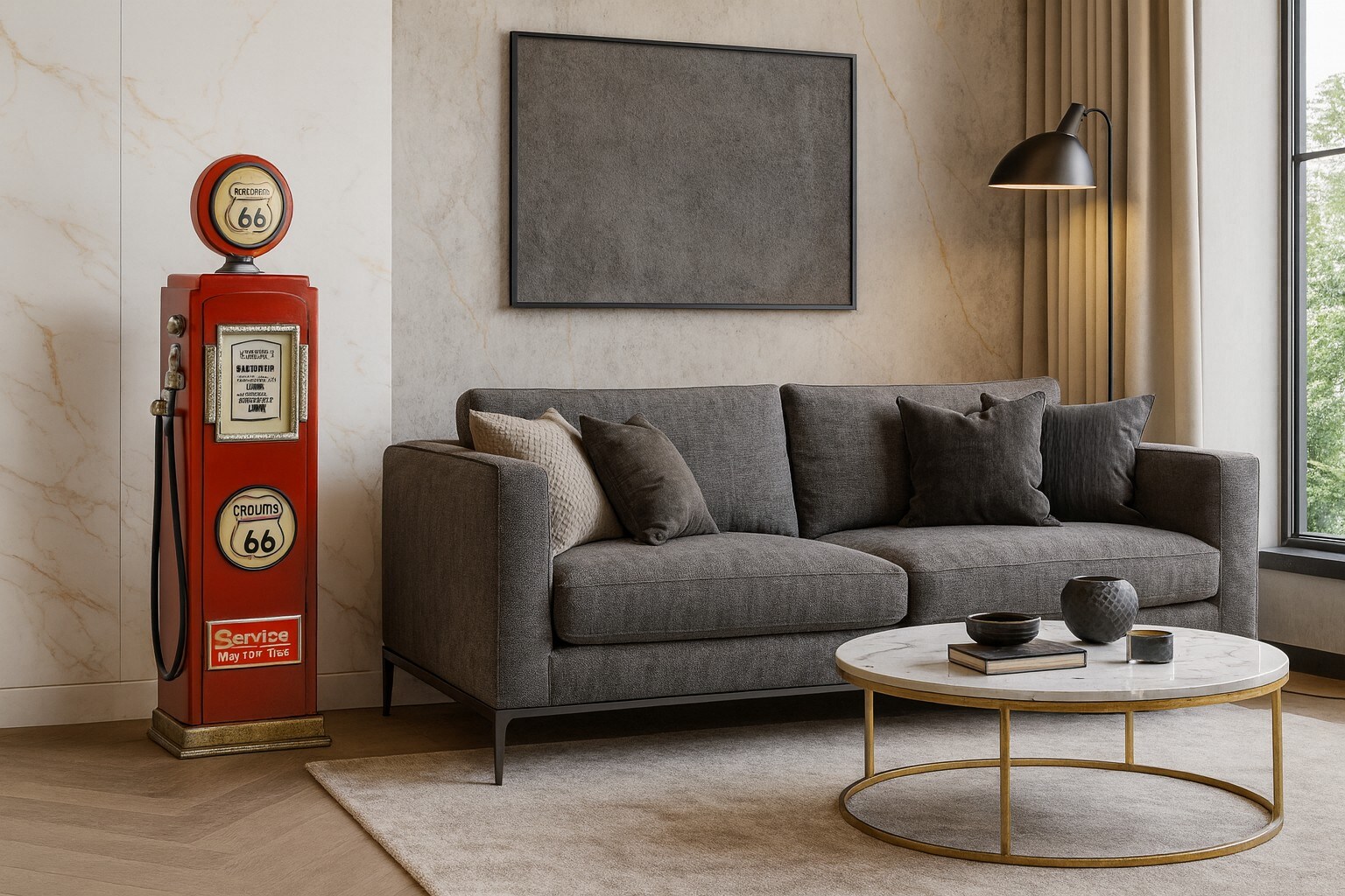 möbel direkt online Regal "Route 66" Zapfsäule rot