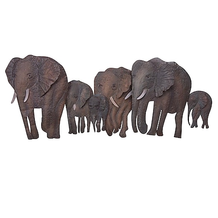 möbel direkt online Wanddekoration "Elefantenfamilie" 