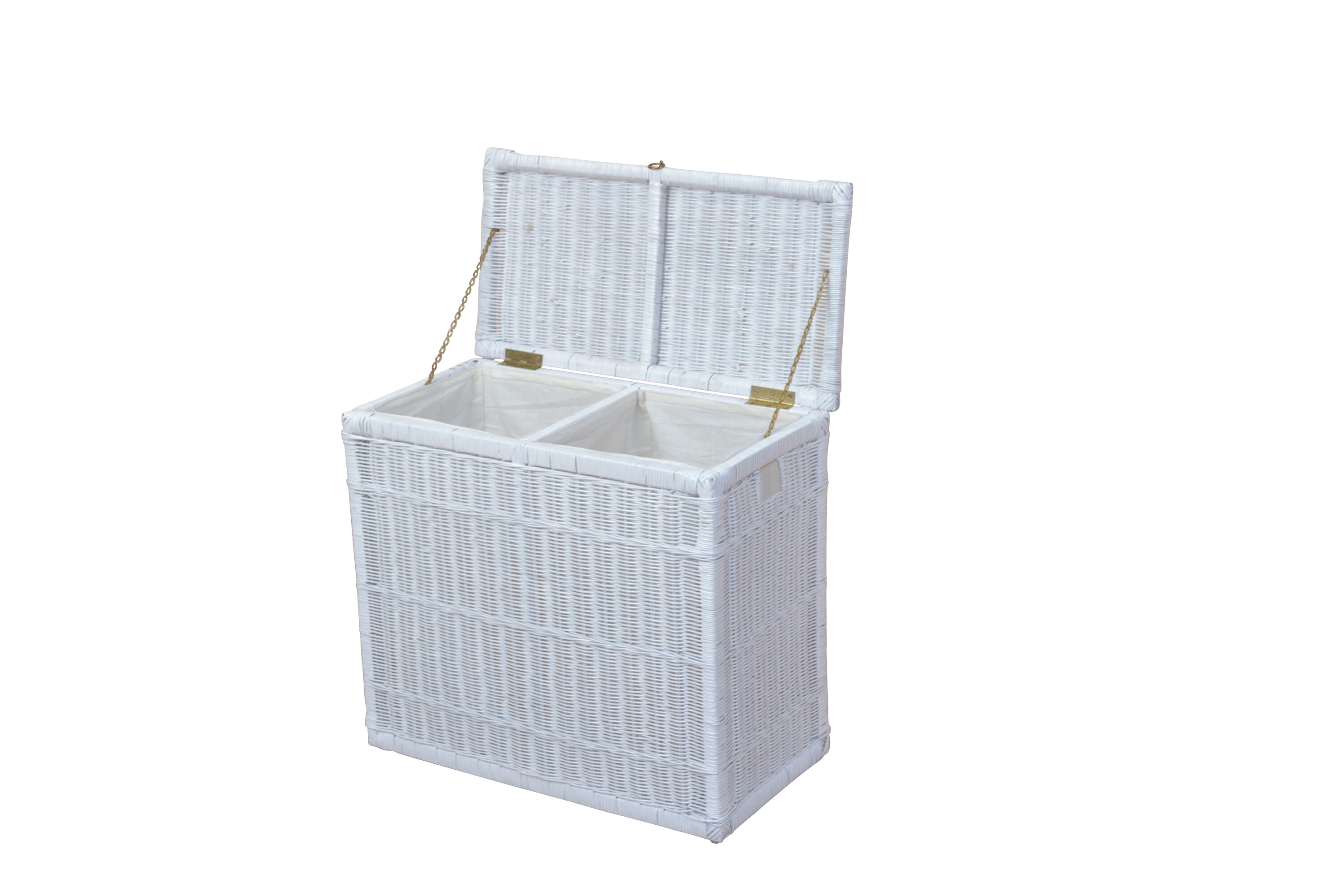 m&ouml;bel direkt online W&auml;schsammler DUO Rattanw&auml;schekorb 