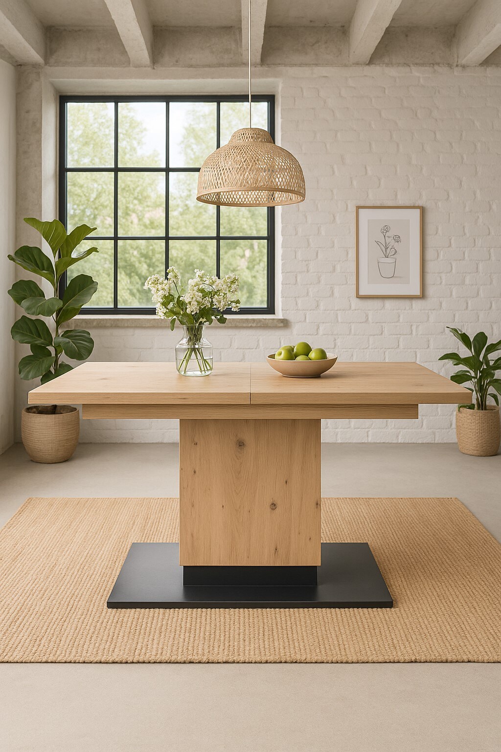 m&ouml;bel direkt online S&auml;ulentisch 120-180 cm vergr&ouml;&szlig;erbar Hannes 