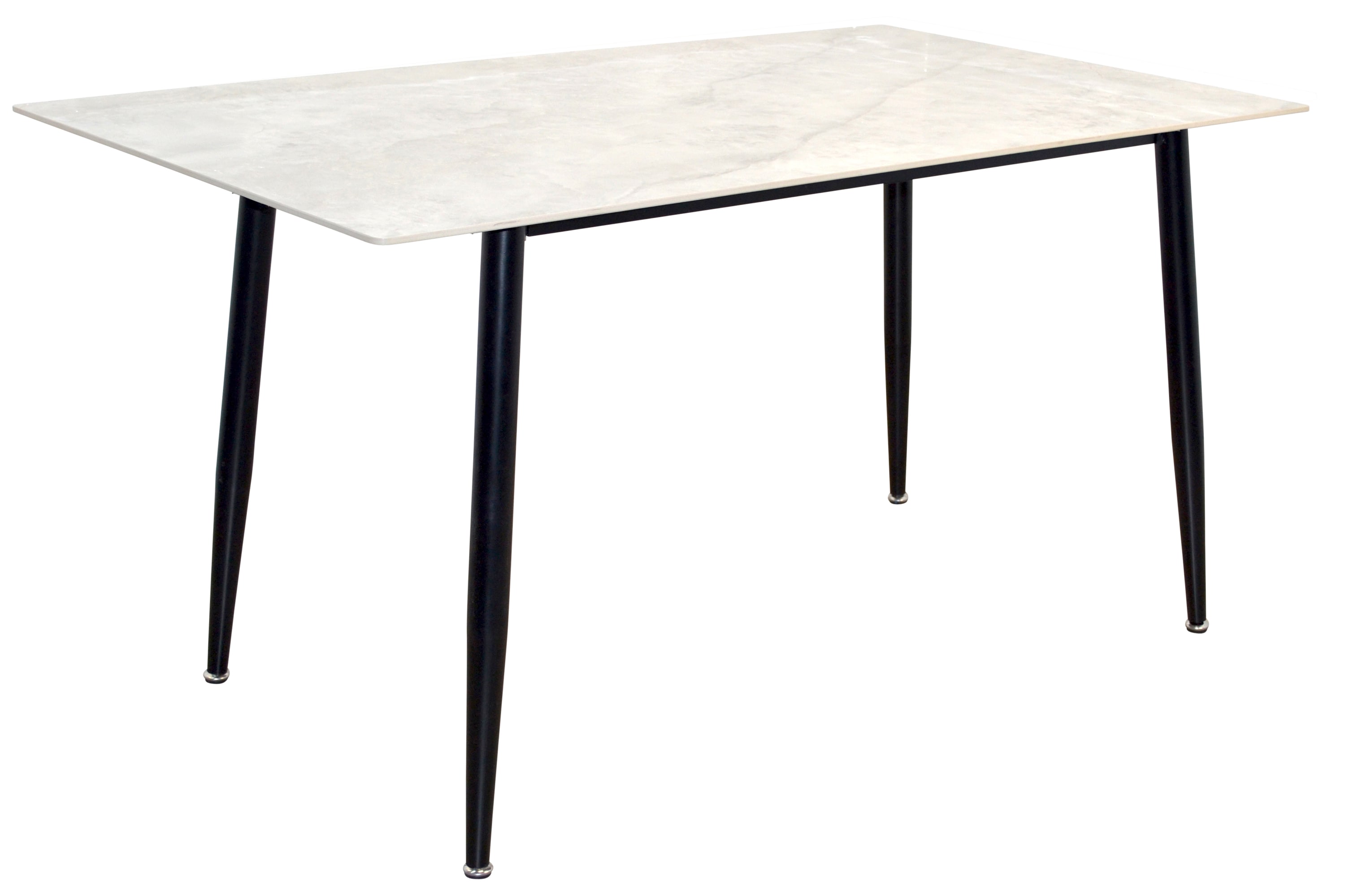 m&ouml;bel direkt online 4-Fu&szlig;-Esstisch mit gro&szlig;er Steinplatte 140x80 cm 