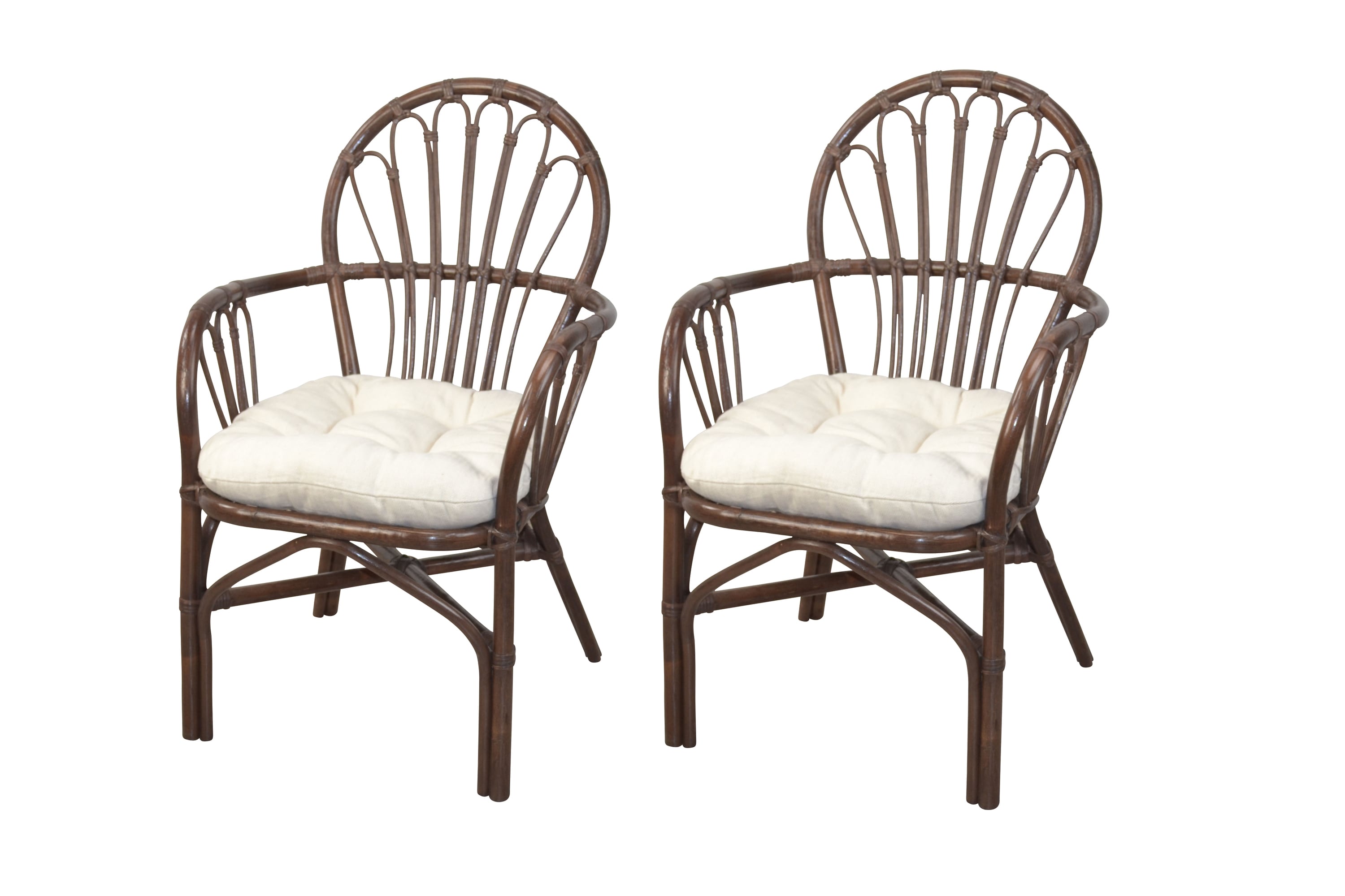 m&ouml;bel direkt online Rattansessel (2St&uuml;ck) mit Kissen Conny 